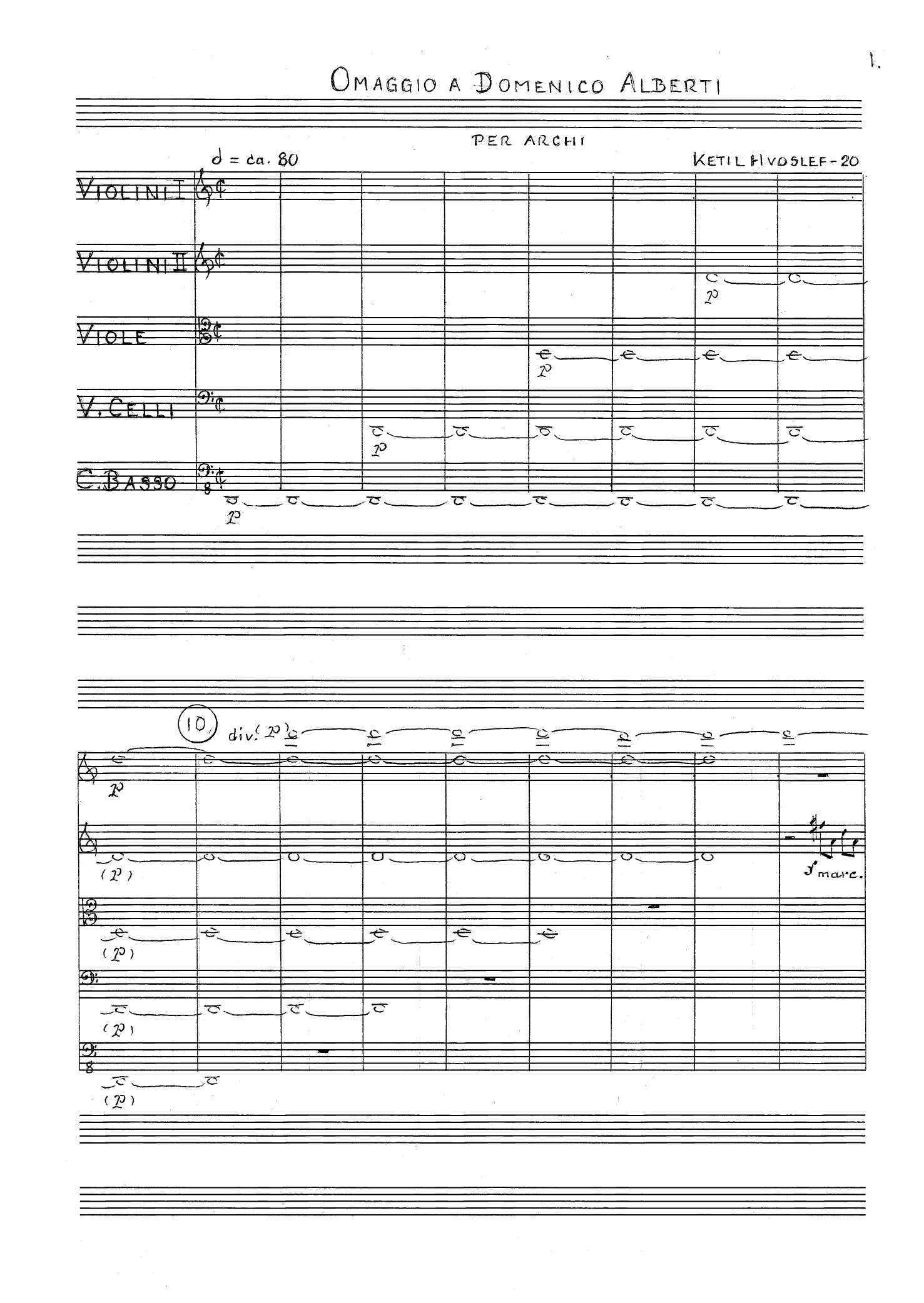 Una piccola serenata serena - For wind quintet, Op. 68-bis