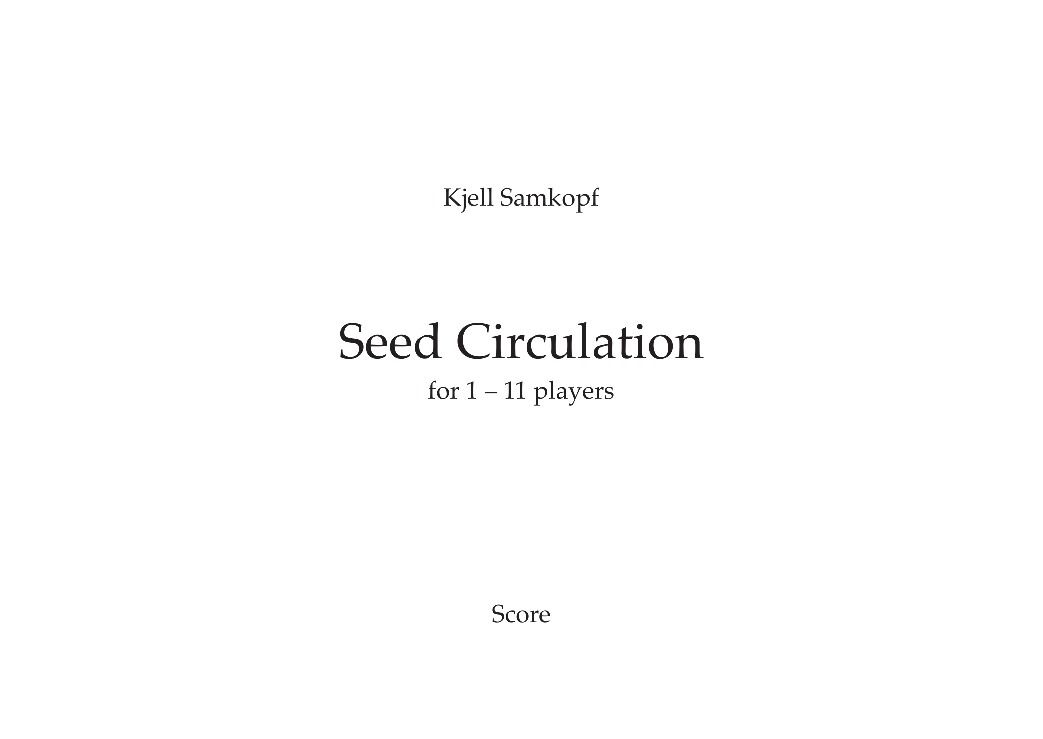 Seed Circulation