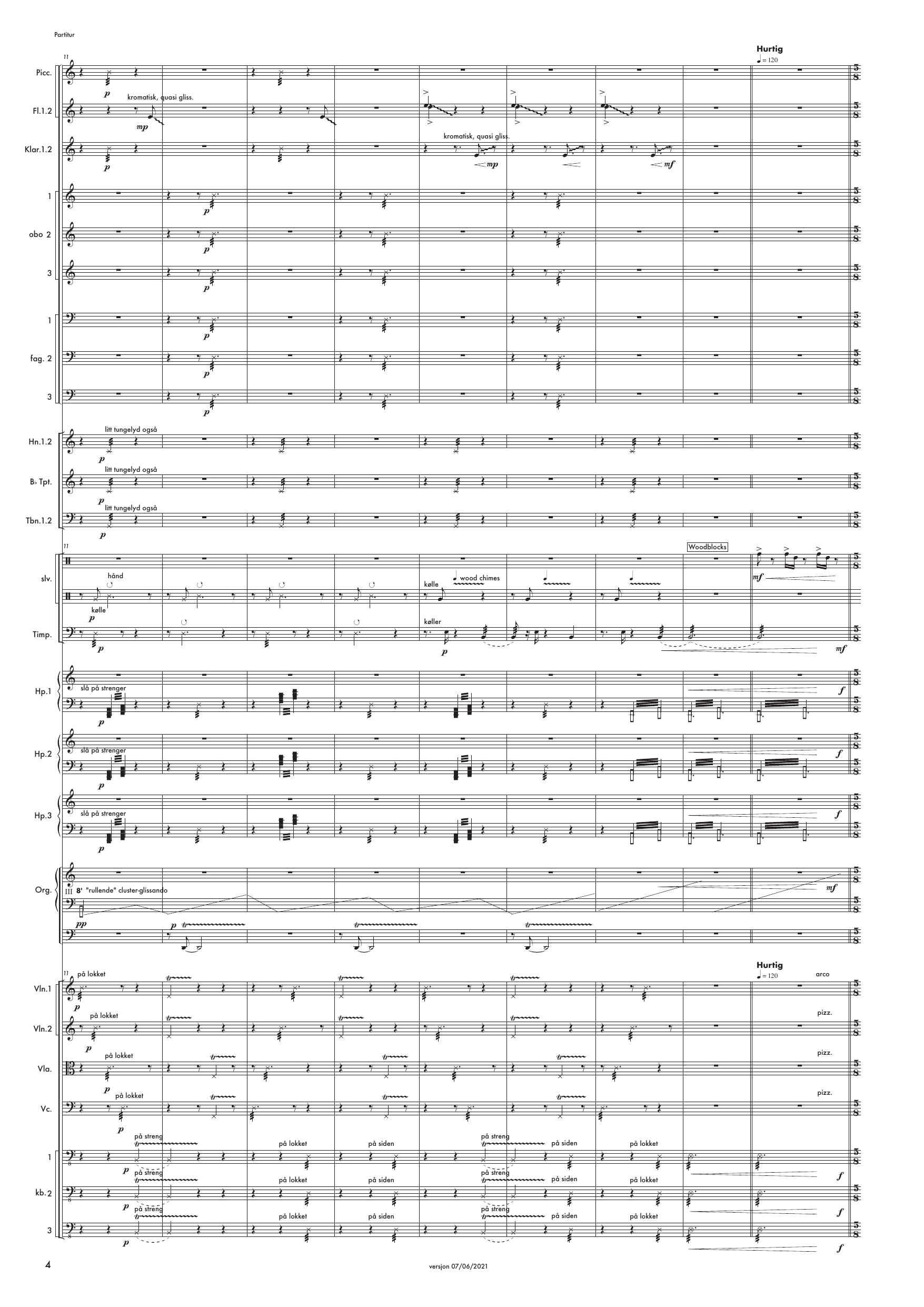 Se skogen - Et verk for store fleksible grupper av oboer, fagotter, harper og kontrabasser, med orgel og orkester - Image 4