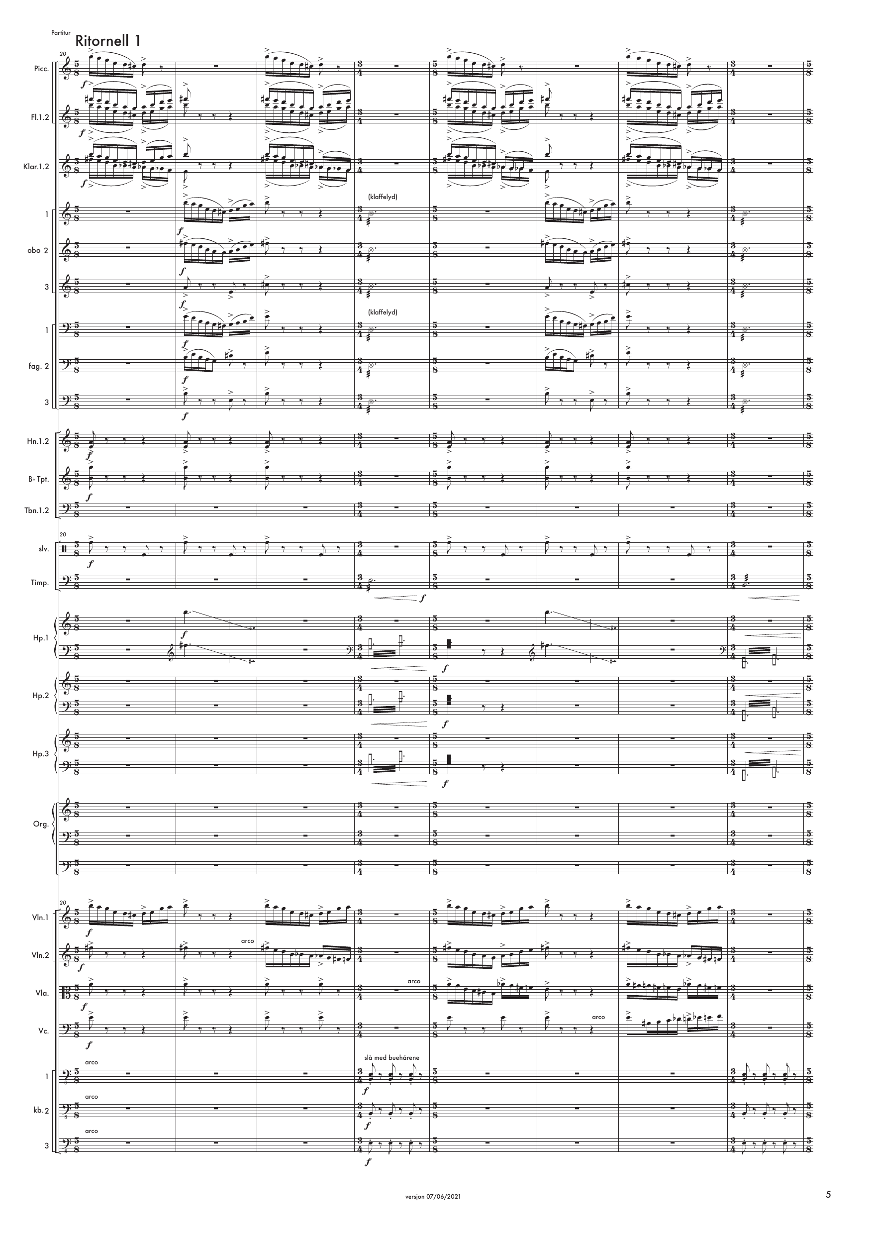 Se skogen - Et verk for store fleksible grupper av oboer, fagotter, harper og kontrabasser, med orgel og orkester - Image 5