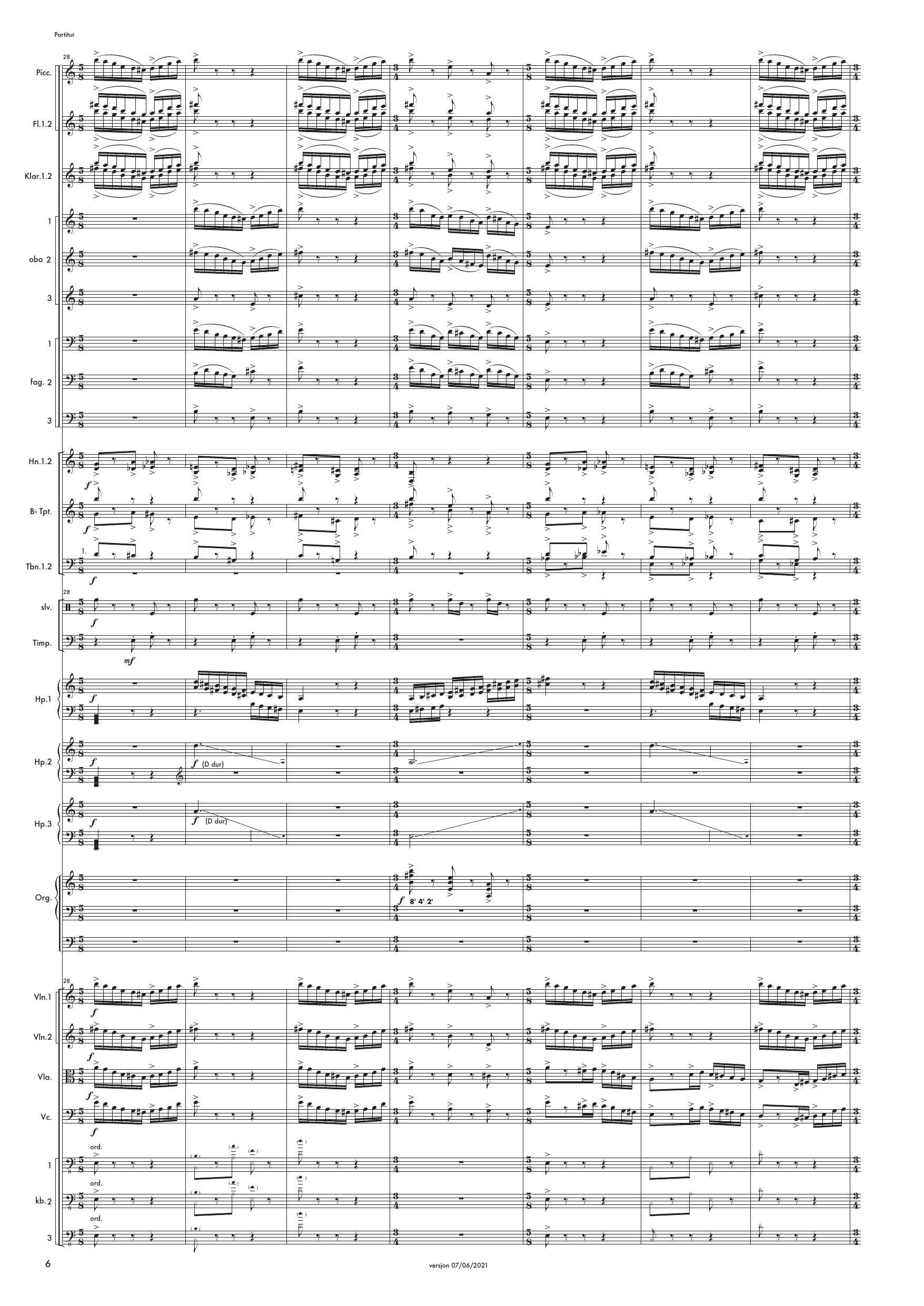 Se skogen - Et verk for store fleksible grupper av oboer, fagotter, harper og kontrabasser, med orgel og orkester - Image 6