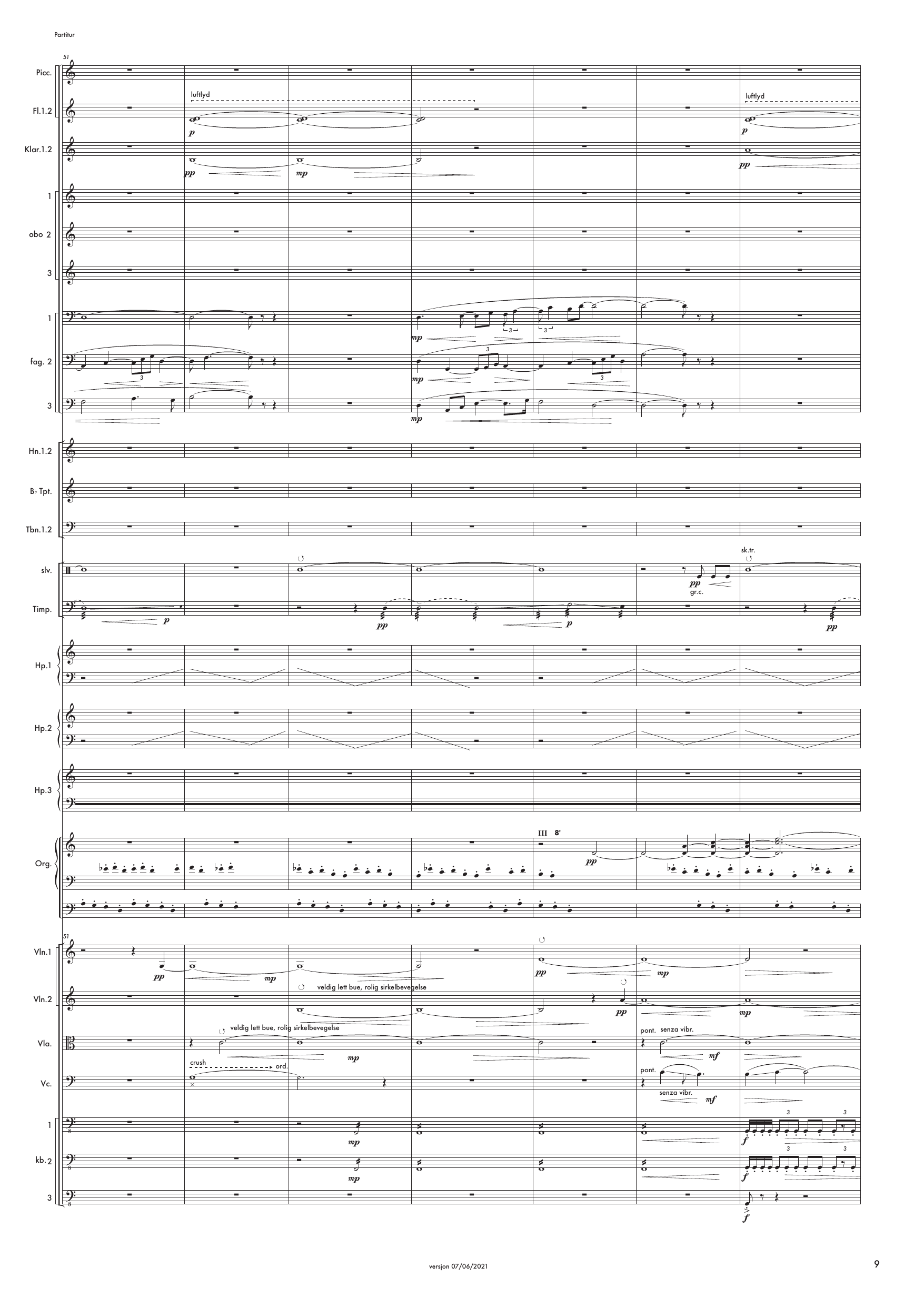 Se skogen - Et verk for store fleksible grupper av oboer, fagotter, harper og kontrabasser, med orgel og orkester - Image 9