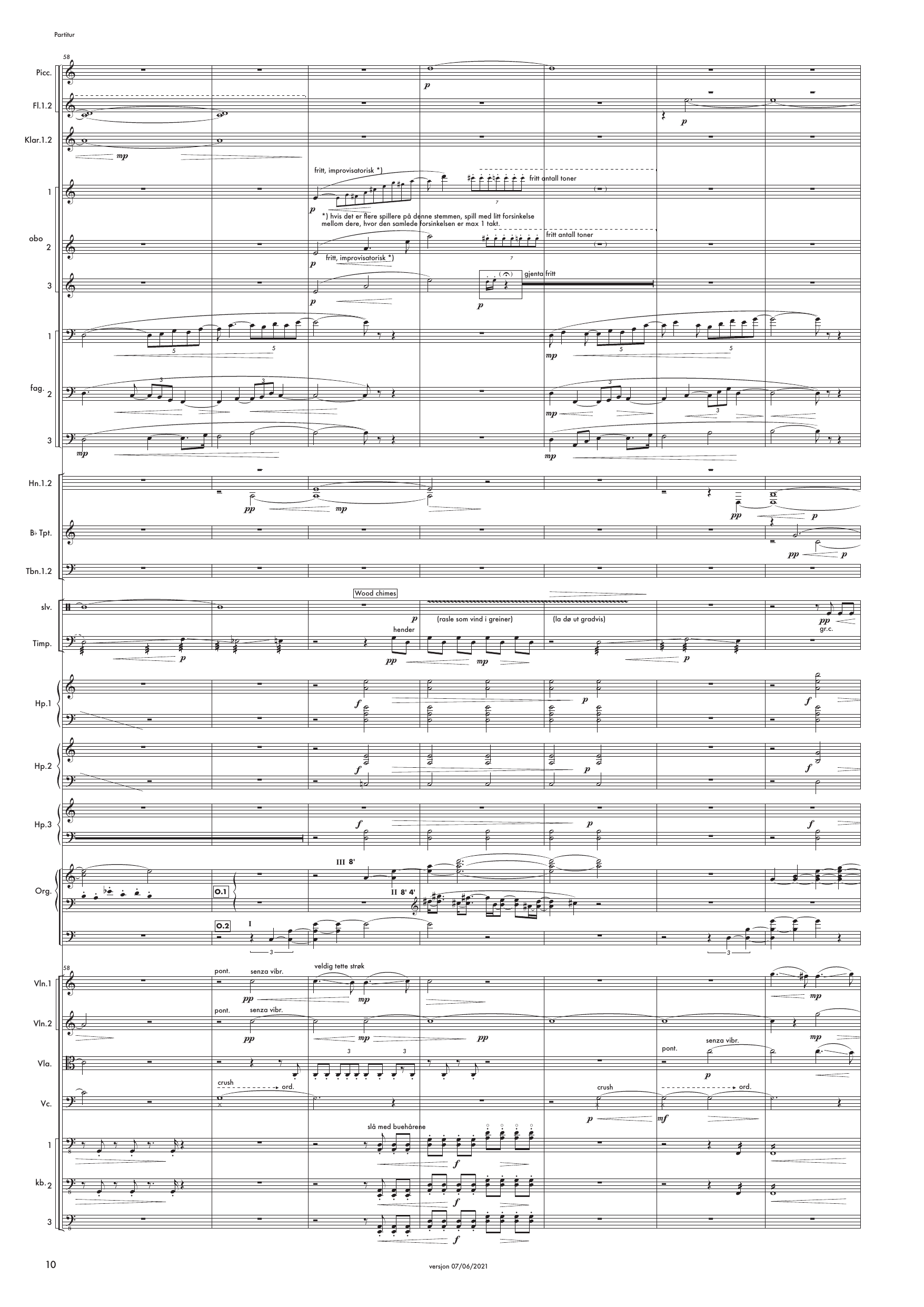 Se skogen - Et verk for store fleksible grupper av oboer, fagotter, harper og kontrabasser, med orgel og orkester - Image 10