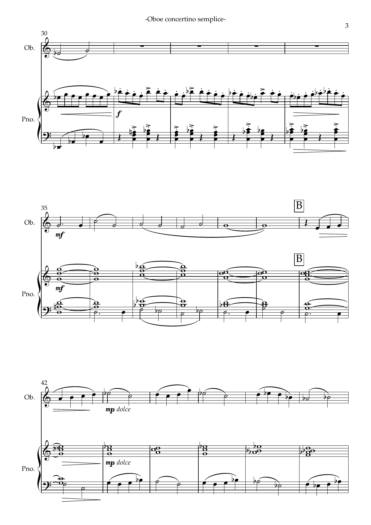 Concerto Semplice - For oboe and piano - Image 5
