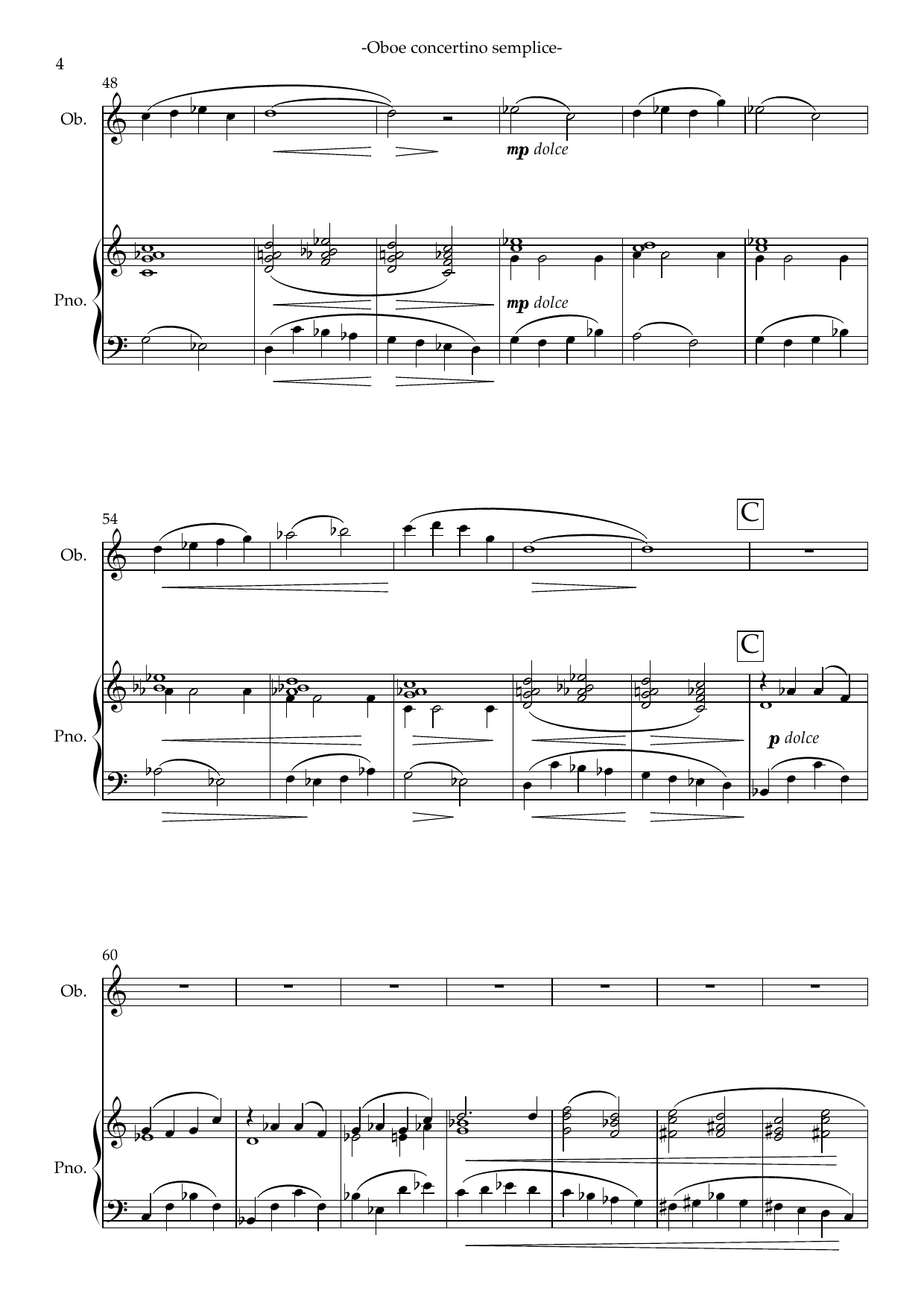 Concerto Semplice - For oboe and piano - Image 6