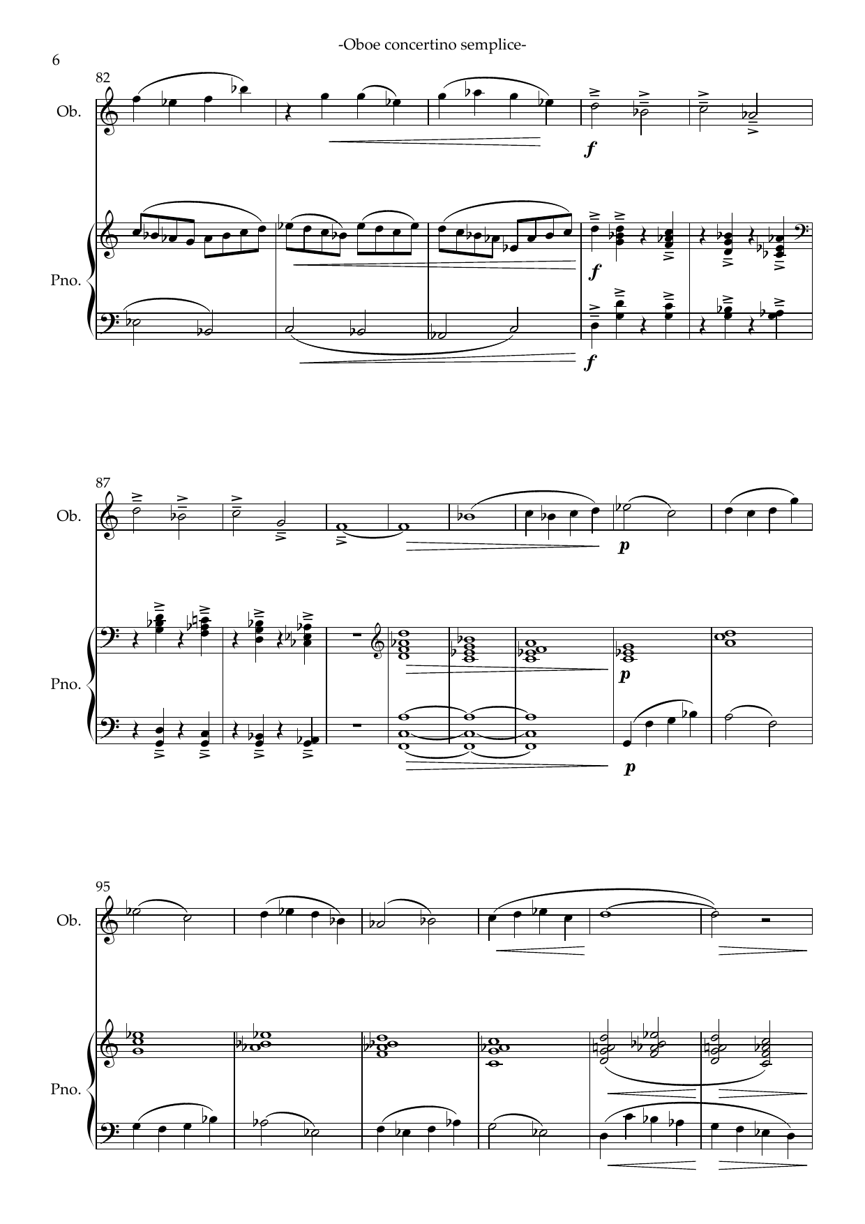 Concerto Semplice - For oboe and piano - Image 8