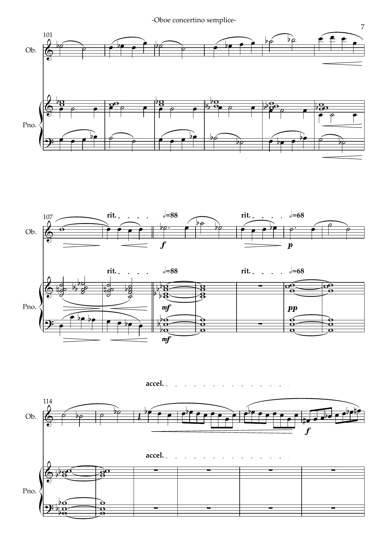 Concerto Semplice - For oboe and piano - Image 9