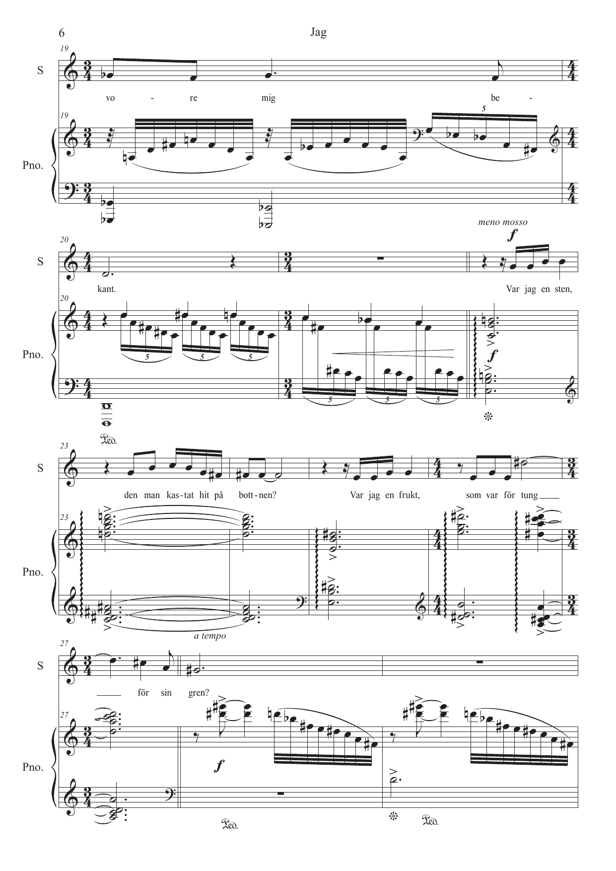 Nordiske sanger - 8 sanger av nordiske poeter for sopran/tenor og klaver - Bilde 6