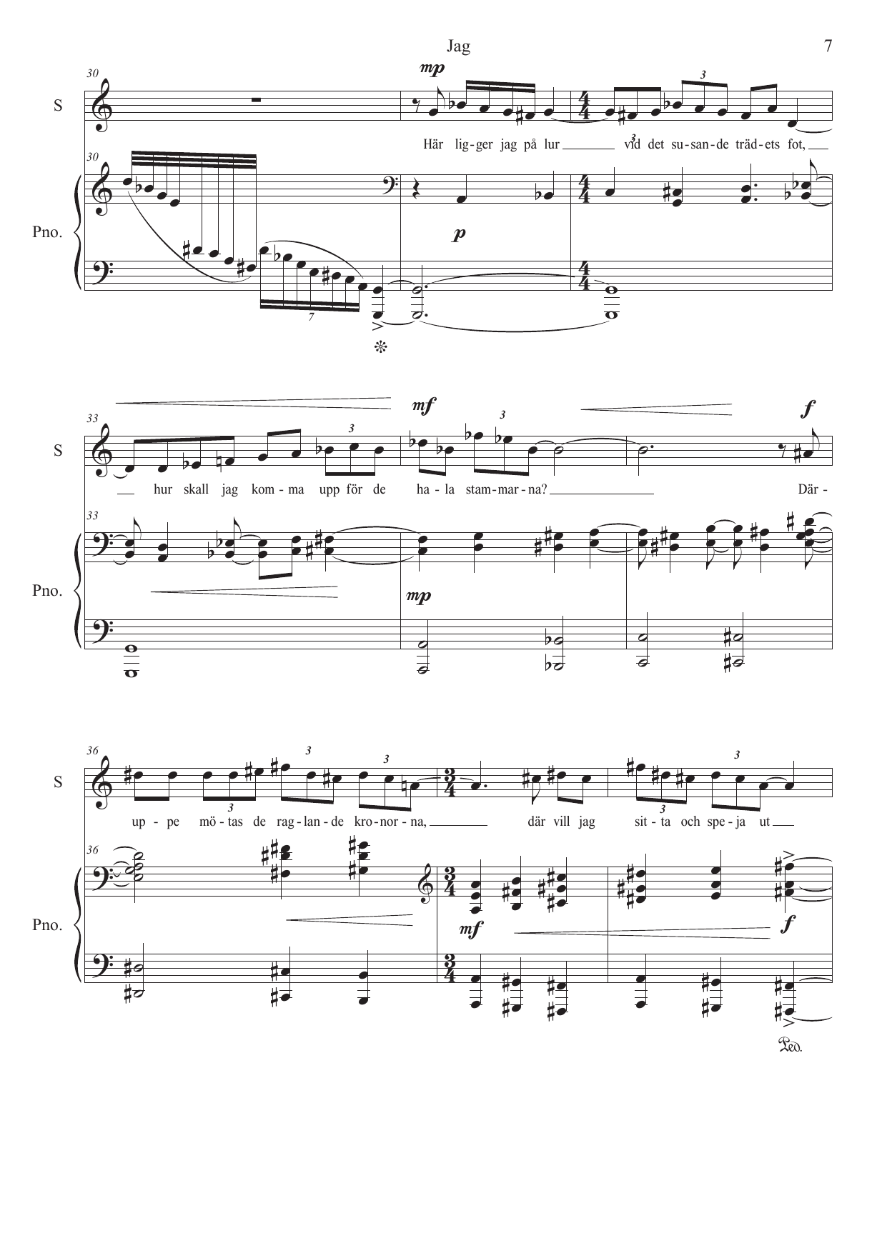 Nordiske sanger - 8 sanger av nordiske poeter for sopran/tenor og klaver - Bilde 7