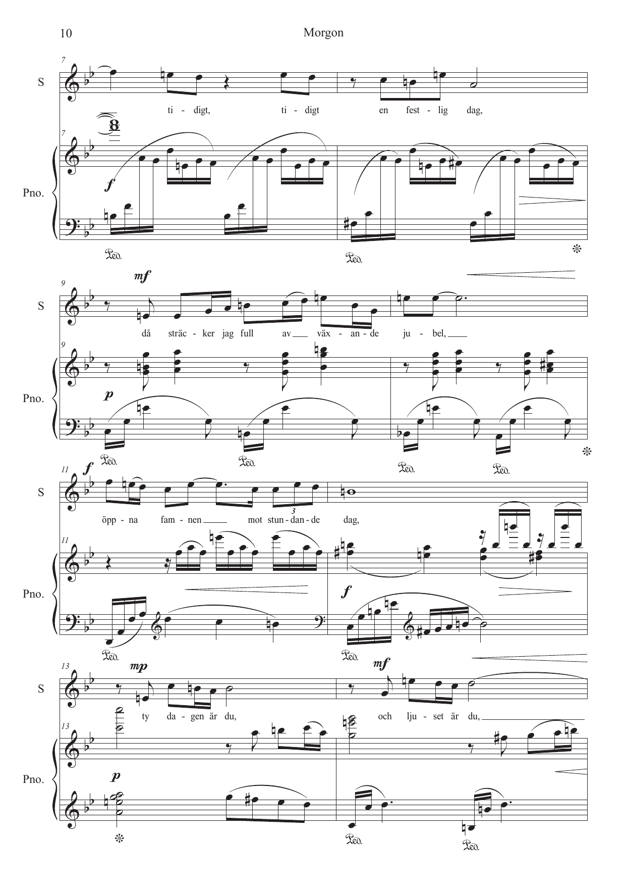 Nordiske sanger - 8 sanger av nordiske poeter for sopran/tenor og klaver - Bilde 10