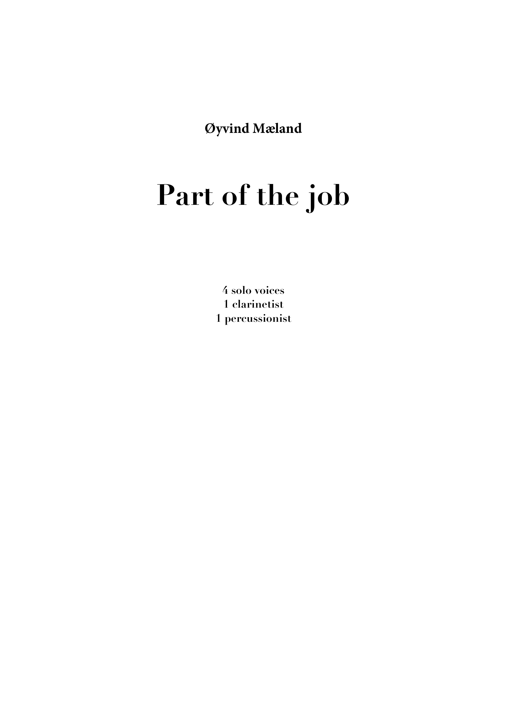 Part of the Job