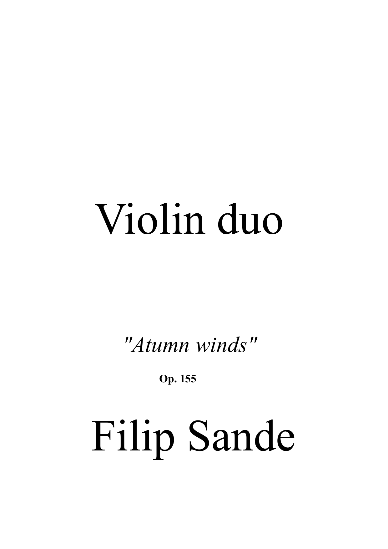 Violin Duo - Autumn Winds, Op. 155 - Image 3