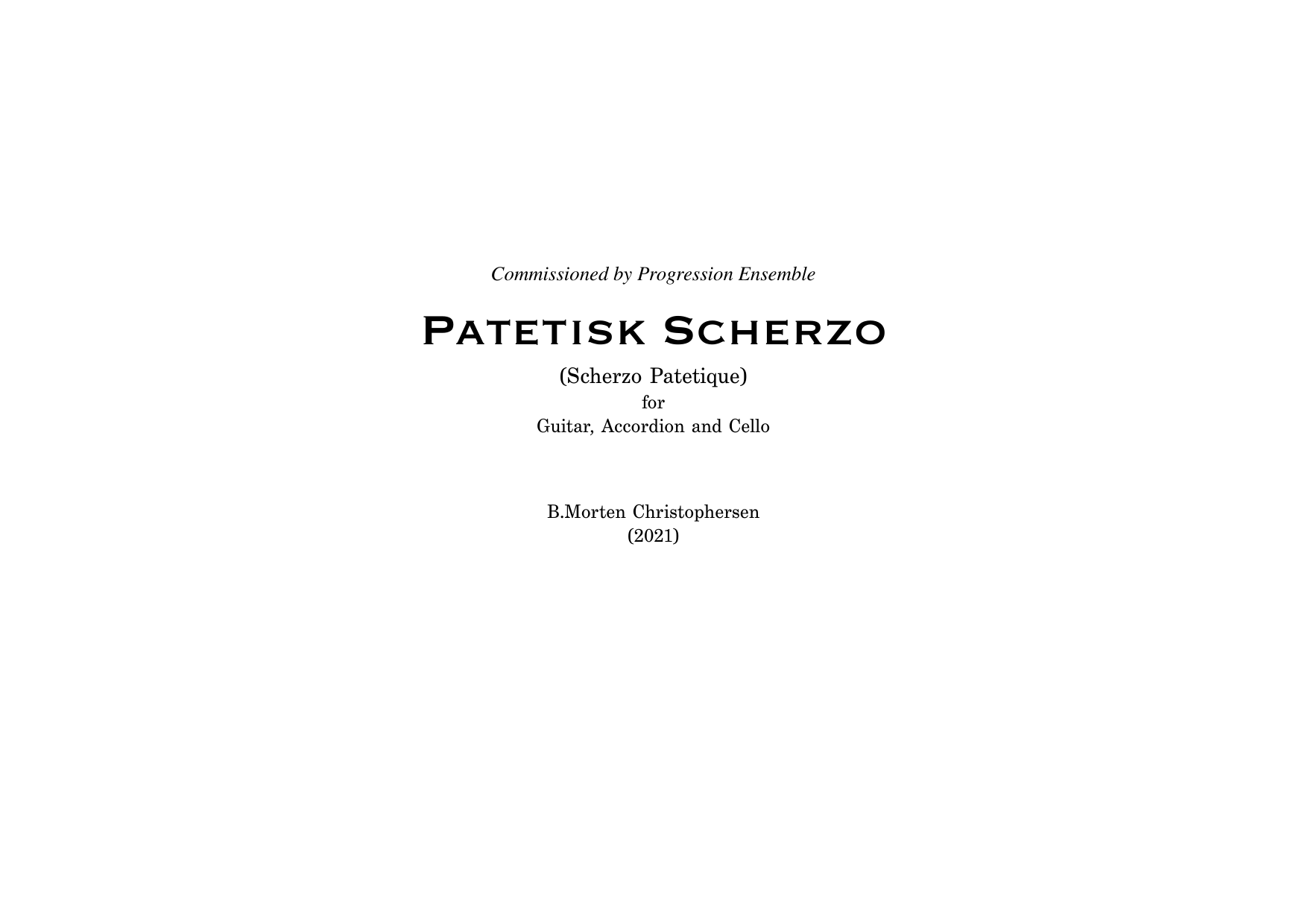 Scherzo Patetique