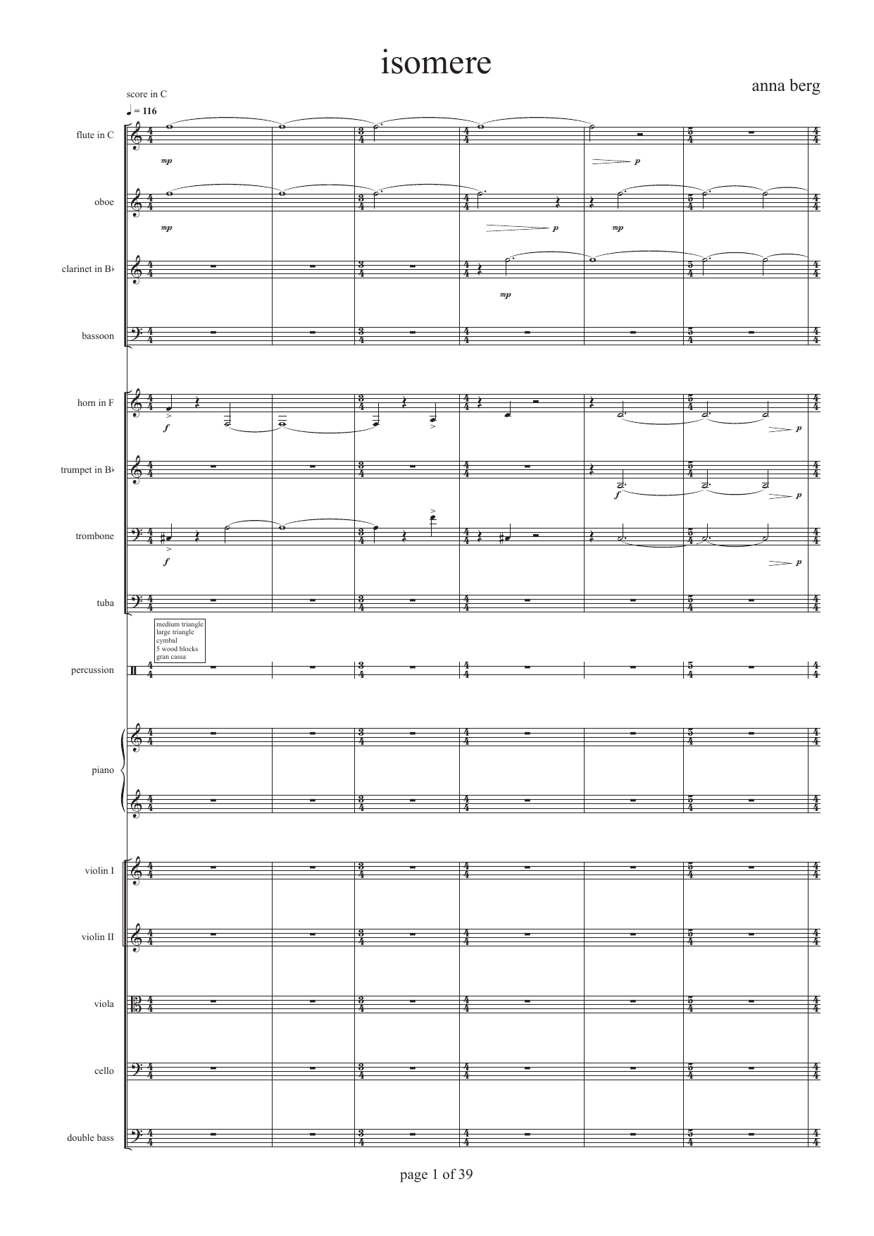 Isomere - For sinfonietta / large ensemble - Bilde 5