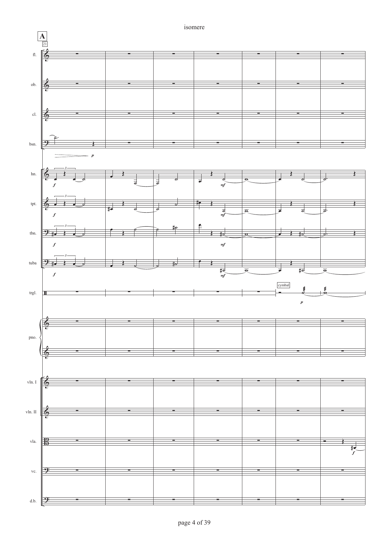 Isomere - For sinfonietta / large ensemble - Bilde 8