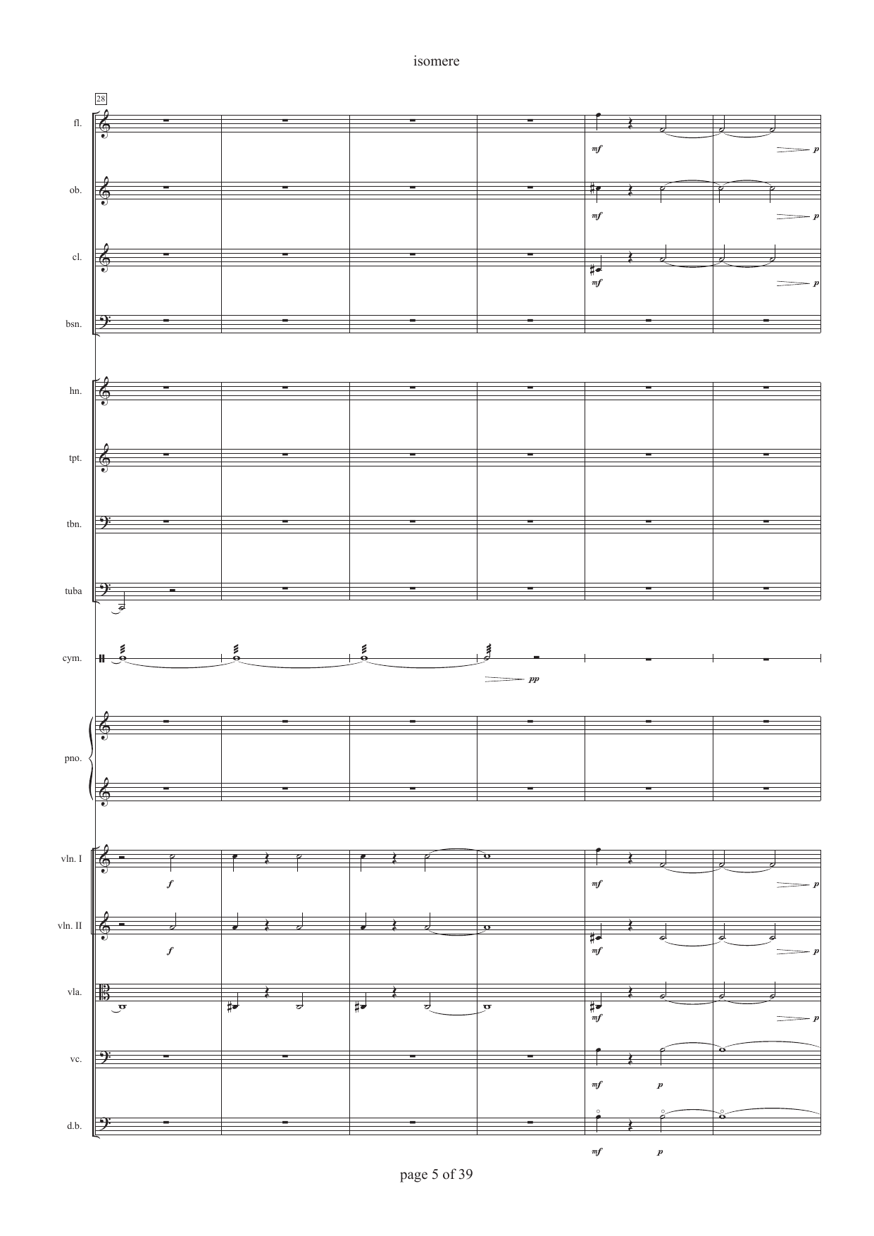 Isomere - For sinfonietta / large ensemble - Bilde 9