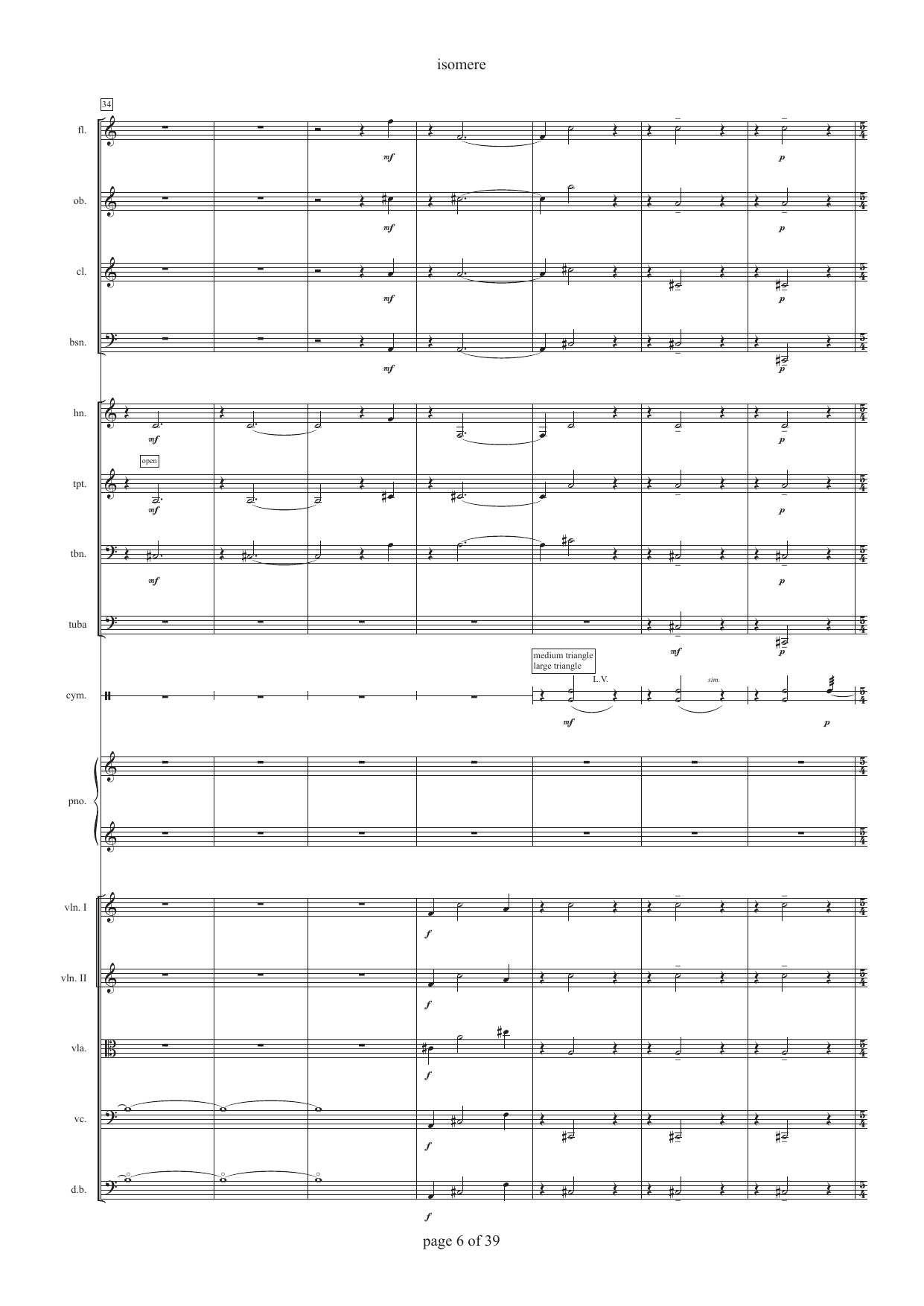 Isomere - For sinfonietta / large ensemble - Bilde 10