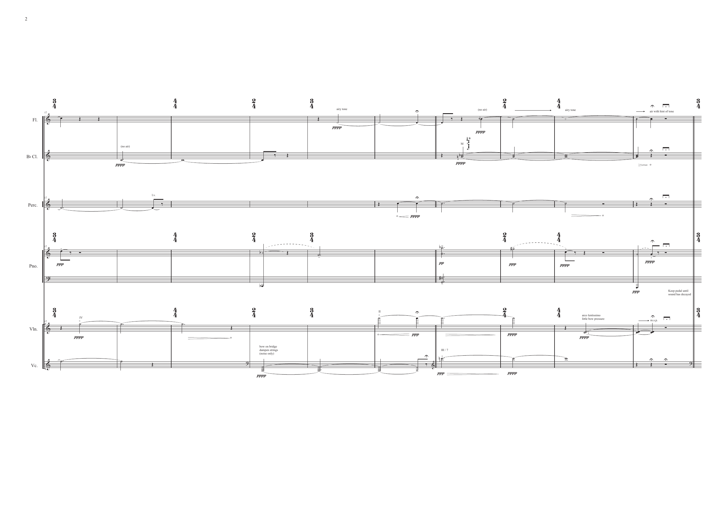 Gross Perpetuity - for flute, clarinet, percussion, piano, violin and violoncello - Image 5