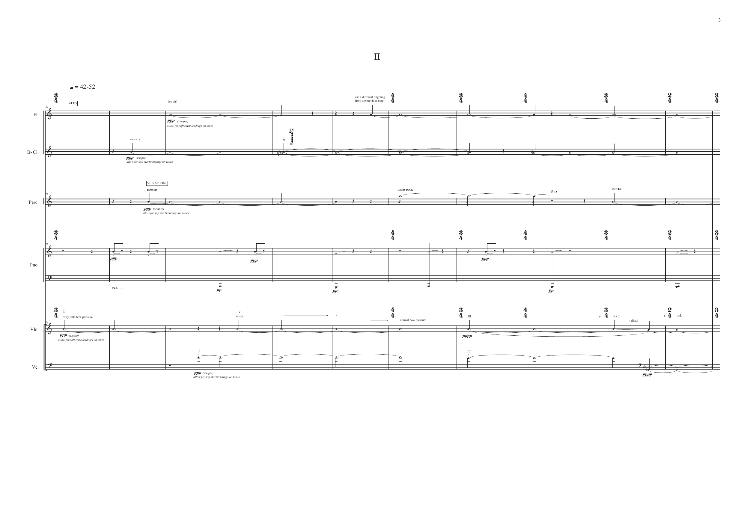 Gross Perpetuity - for flute, clarinet, percussion, piano, violin and violoncello - Image 6