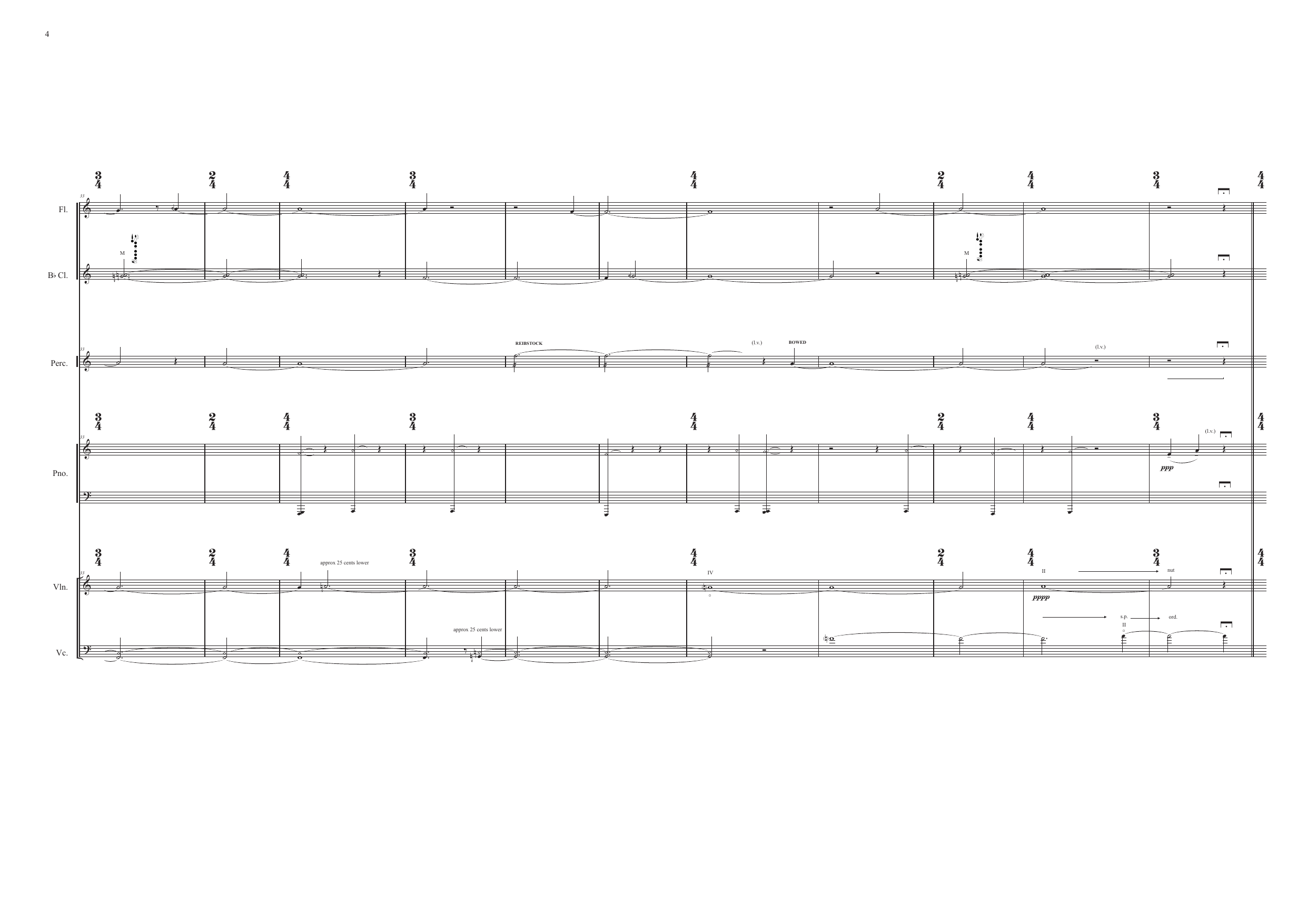 Gross Perpetuity - for flute, clarinet, percussion, piano, violin and violoncello - Image 7