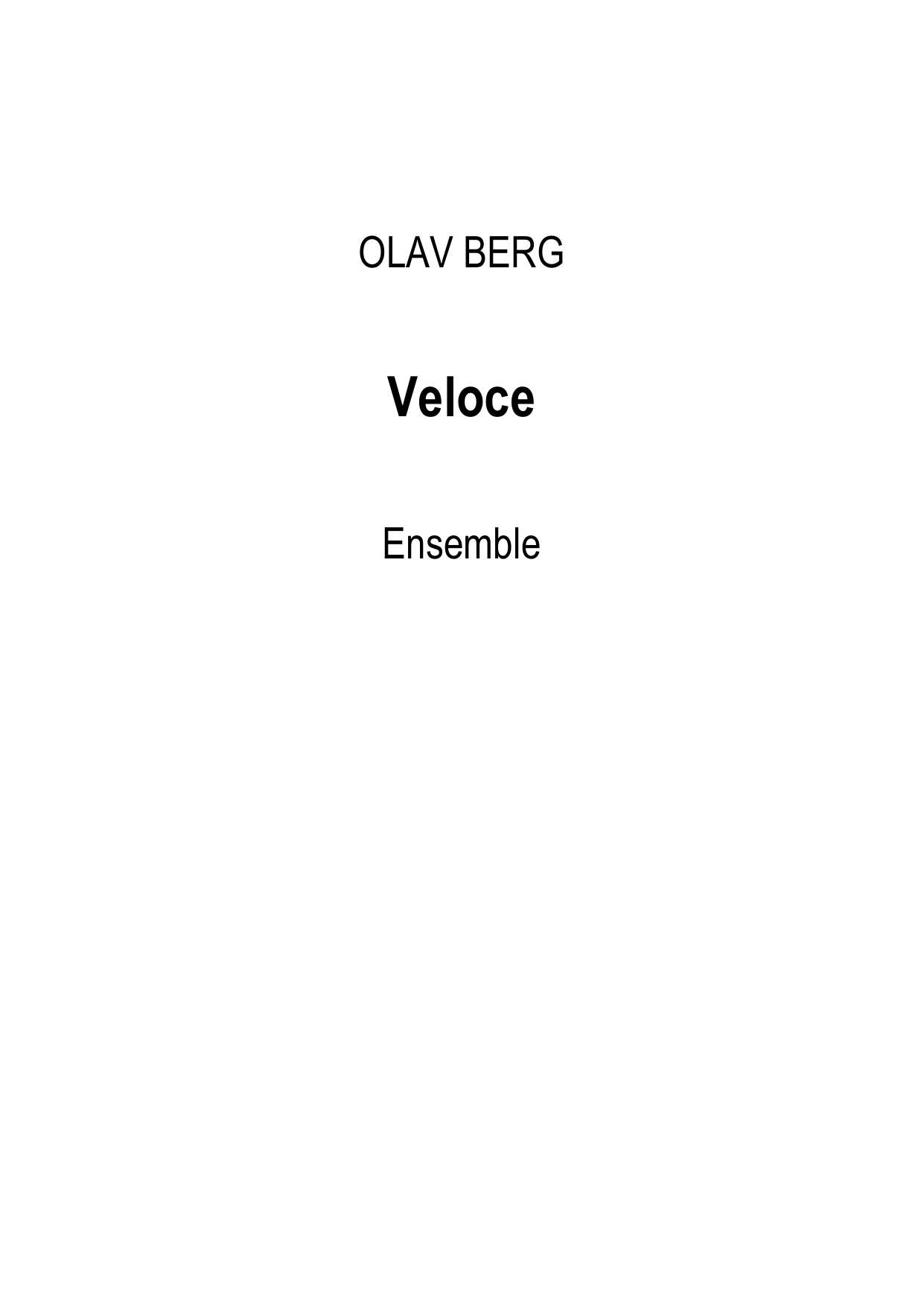 Veloce!