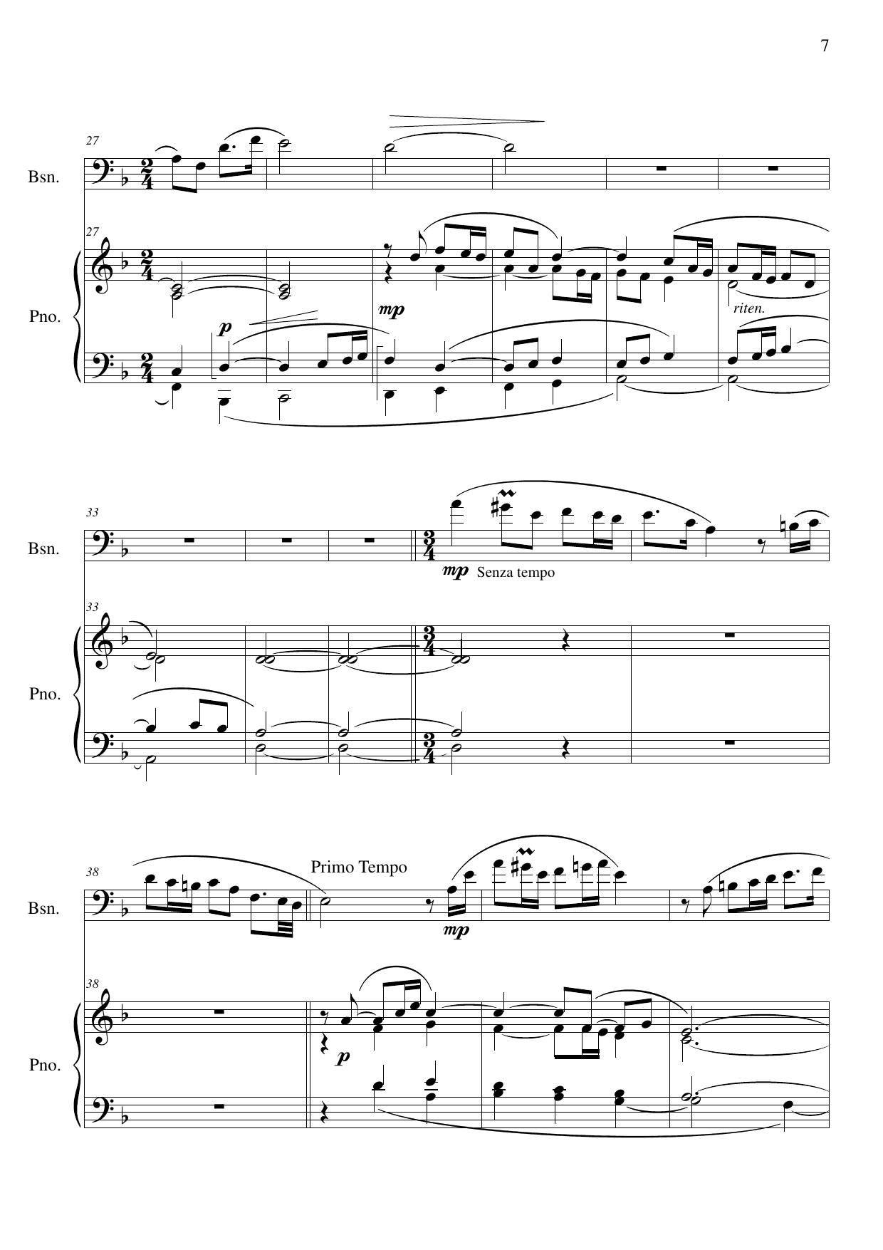 Four Norwegian Mountain Tunes - for fagott og piano - Image 9