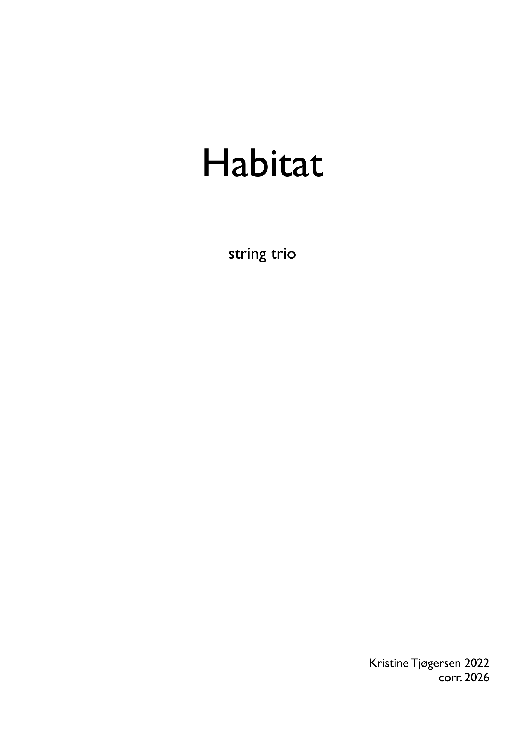 Habitat - for string trio