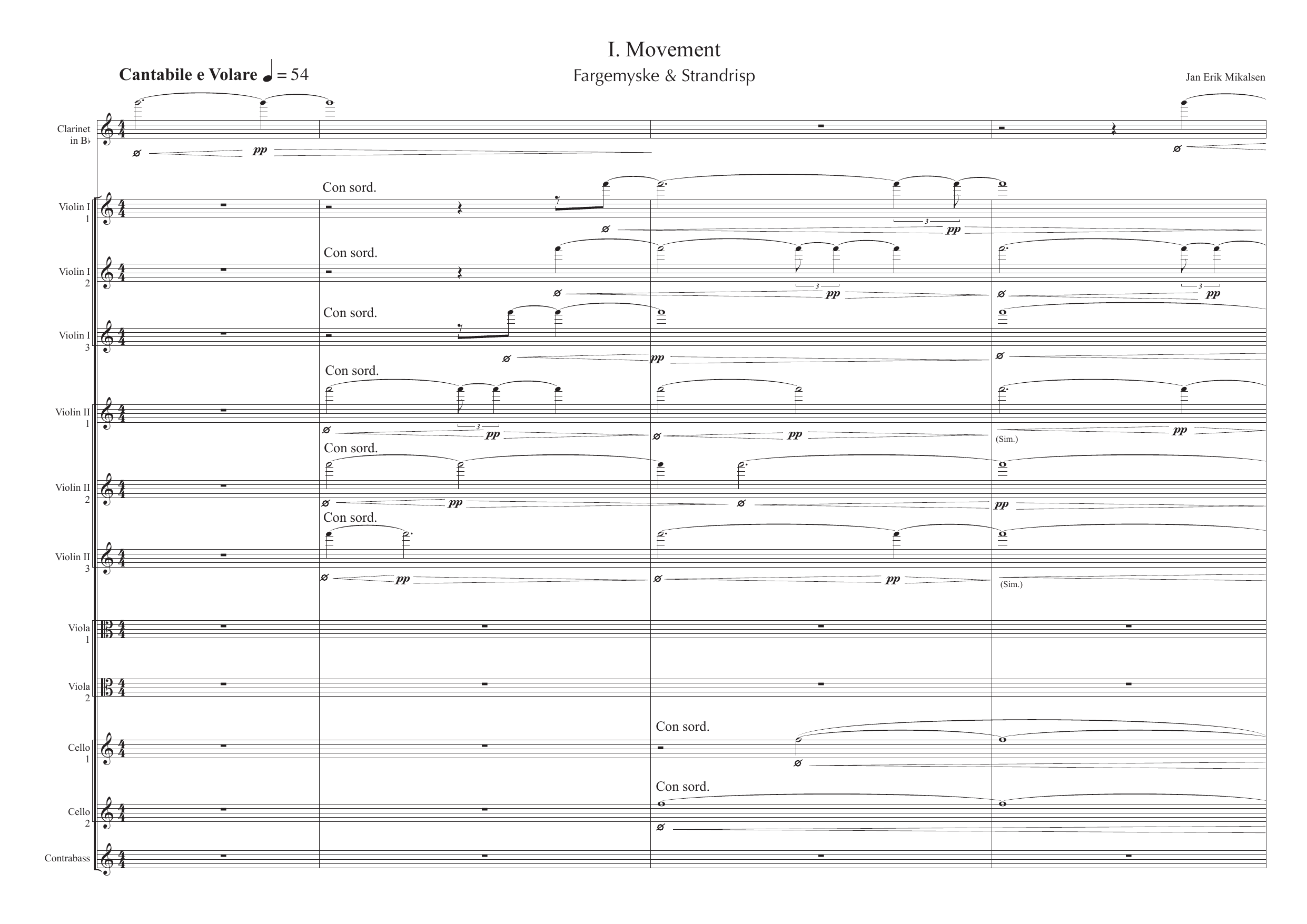 Fleurs - For clarinet in Bb and string ensemble - Image 5