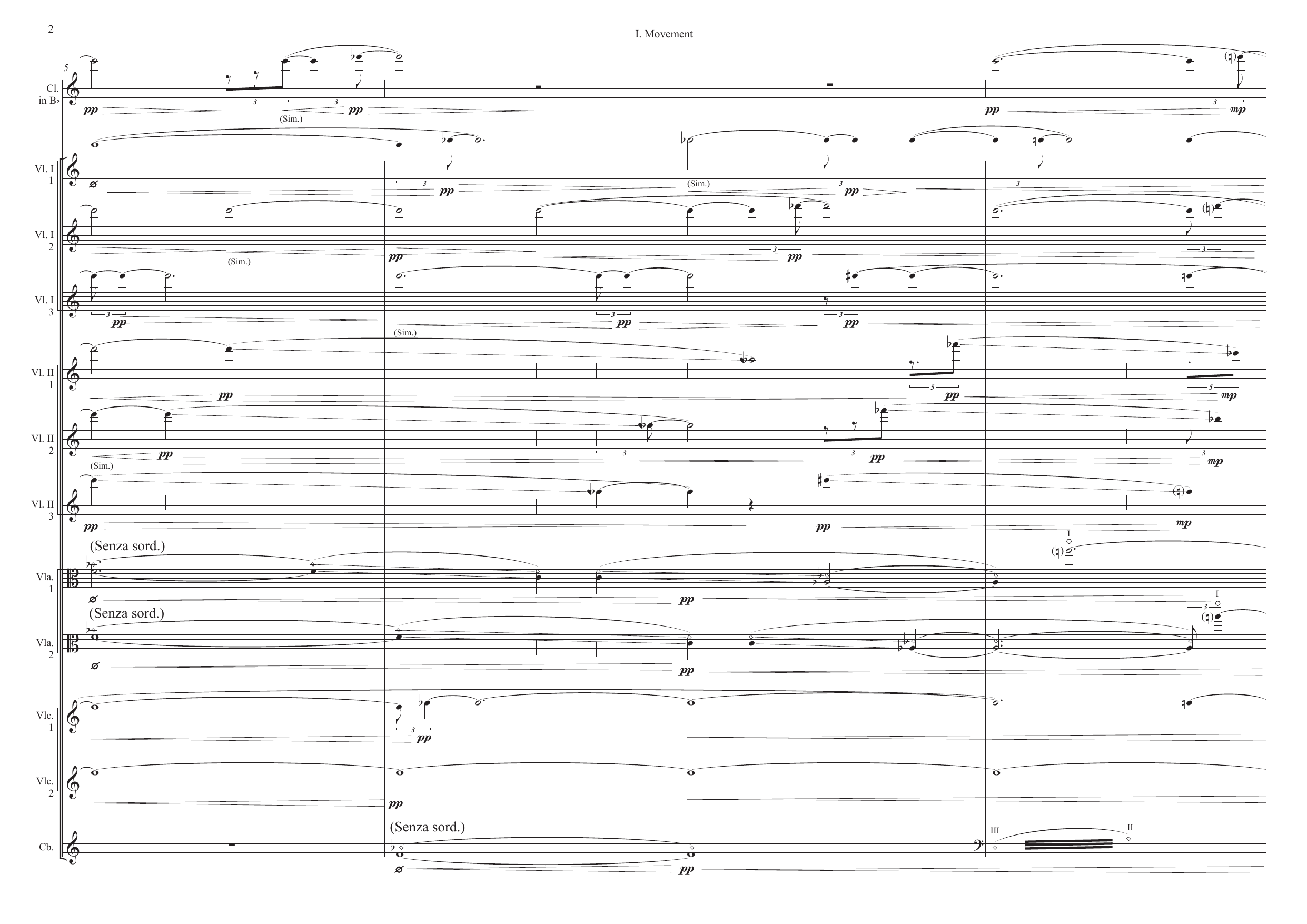 Fleurs - For clarinet in Bb and string ensemble - Image 6
