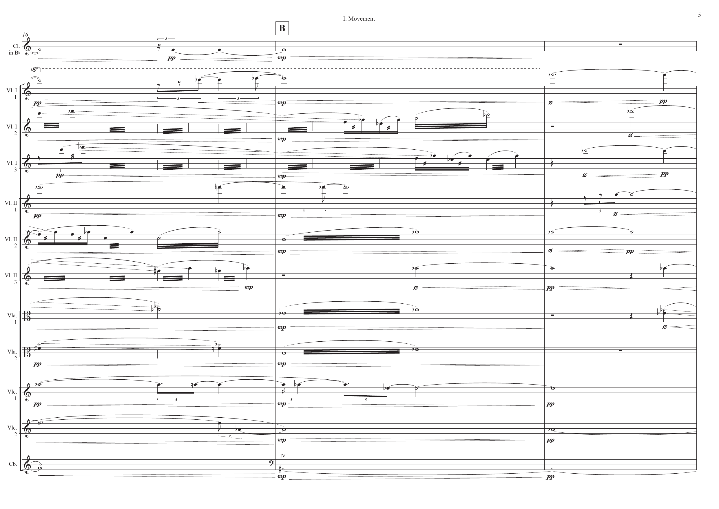 Fleurs - For clarinet in Bb and string ensemble - Image 9