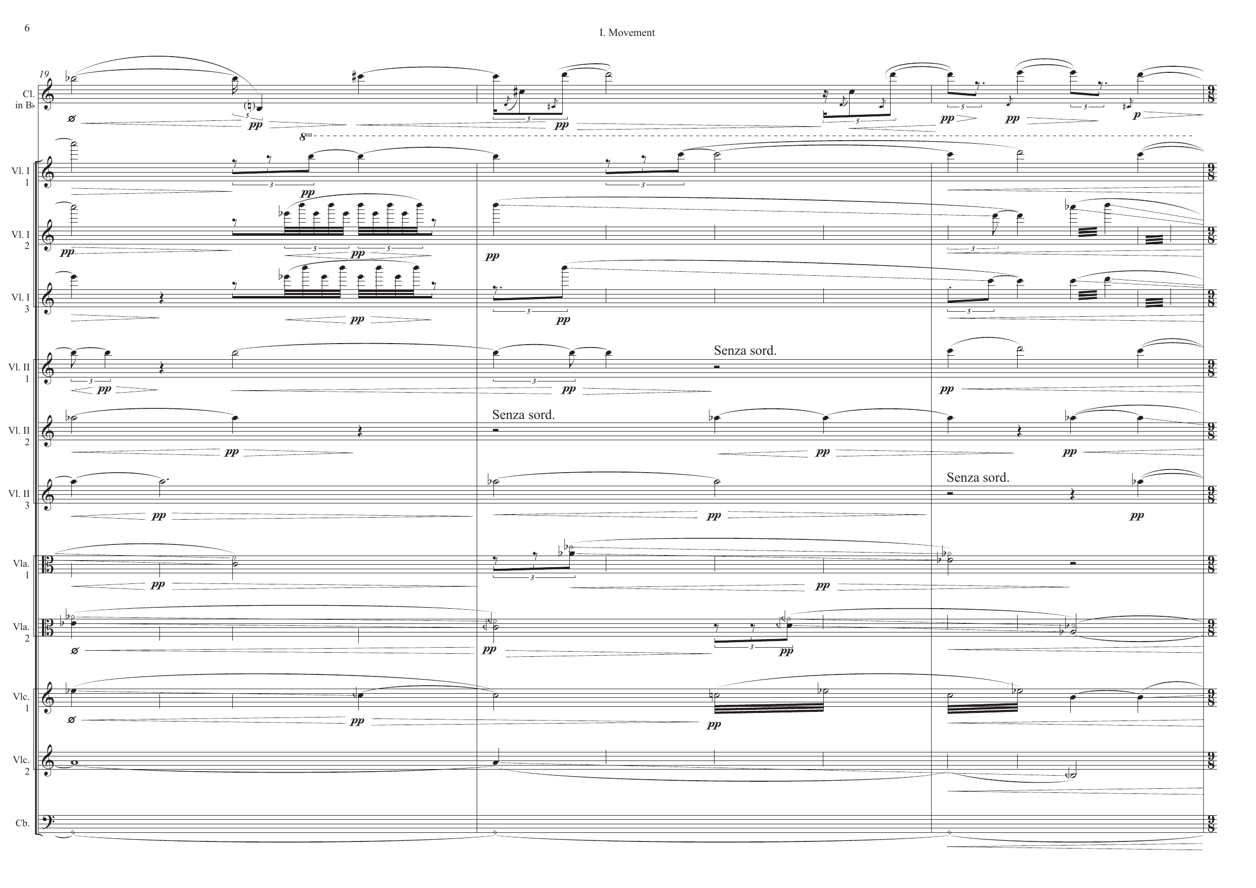 Fleurs - For clarinet in Bb and string ensemble - Image 10