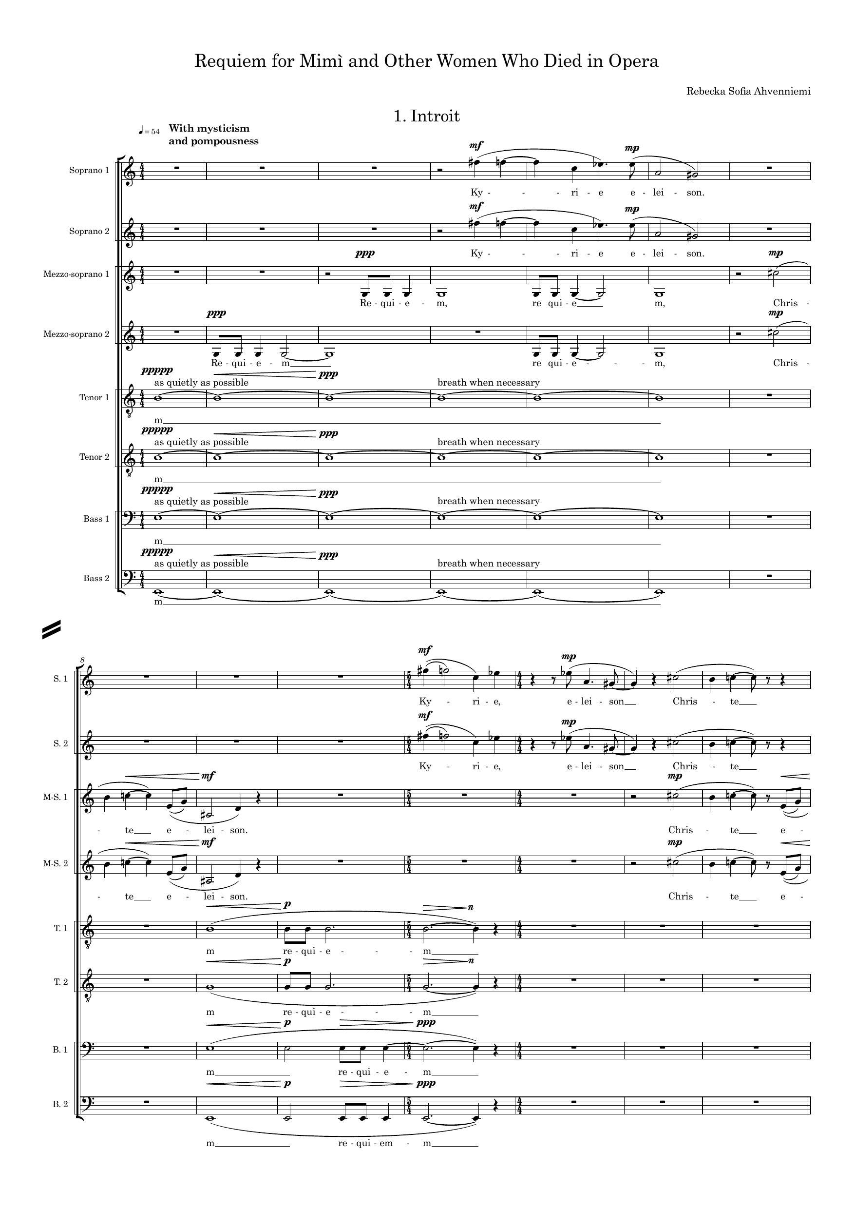 Requiem for Mimì and Other Women Who Died in Opera - for eight singers - Image 7
