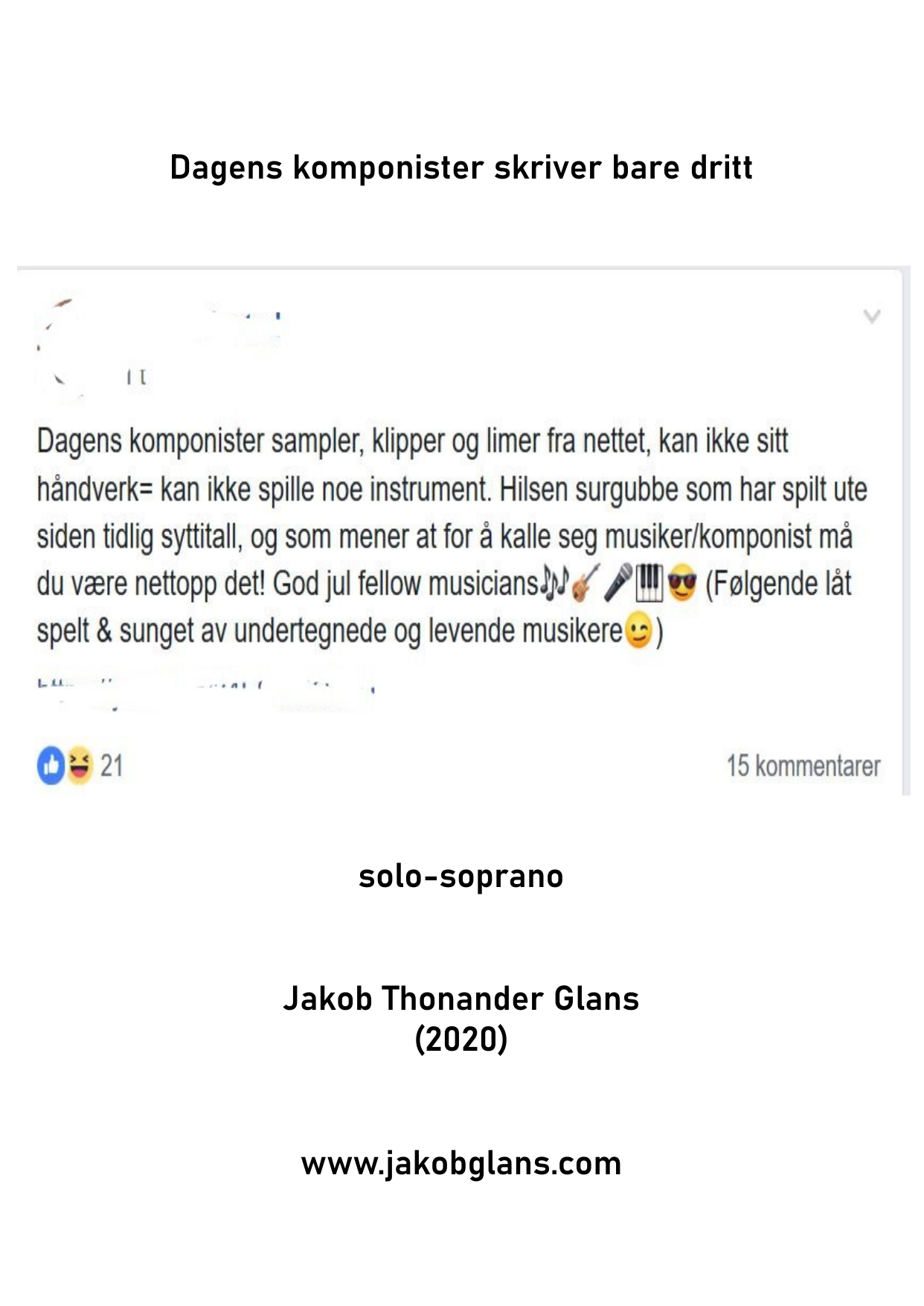 Dagens komponister skriver bare dritt