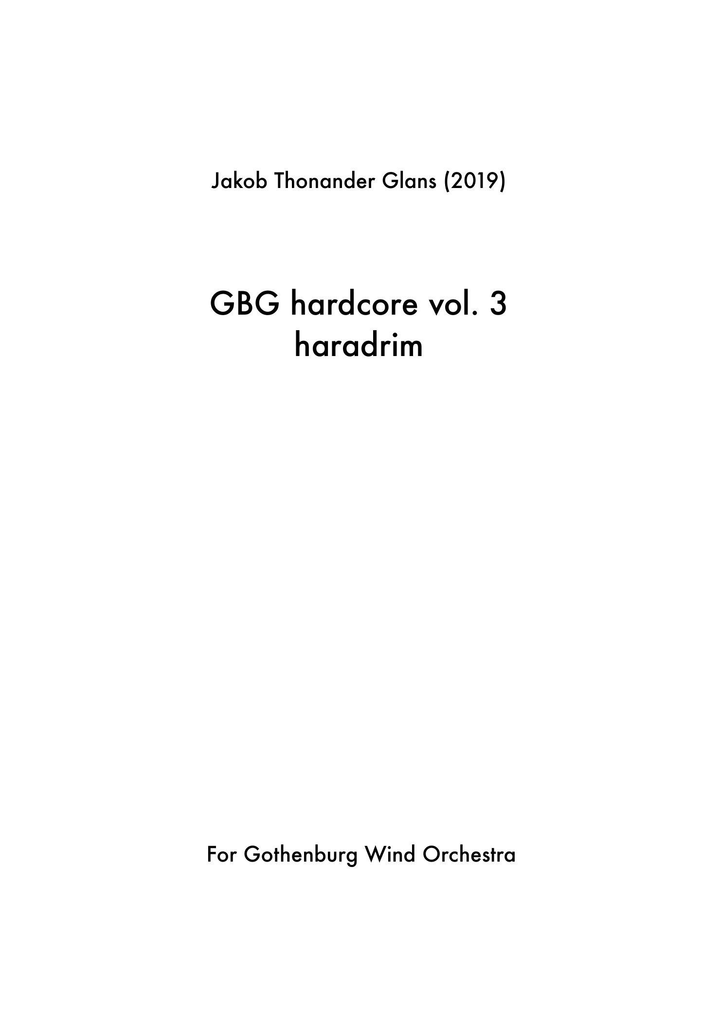 GBG Hardcore vol. 3 - Haradrim