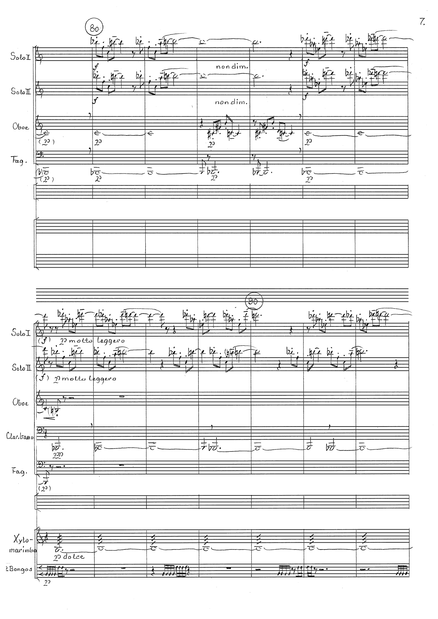 Gemelli Musicali - For 2 flutes and military band - Image 7