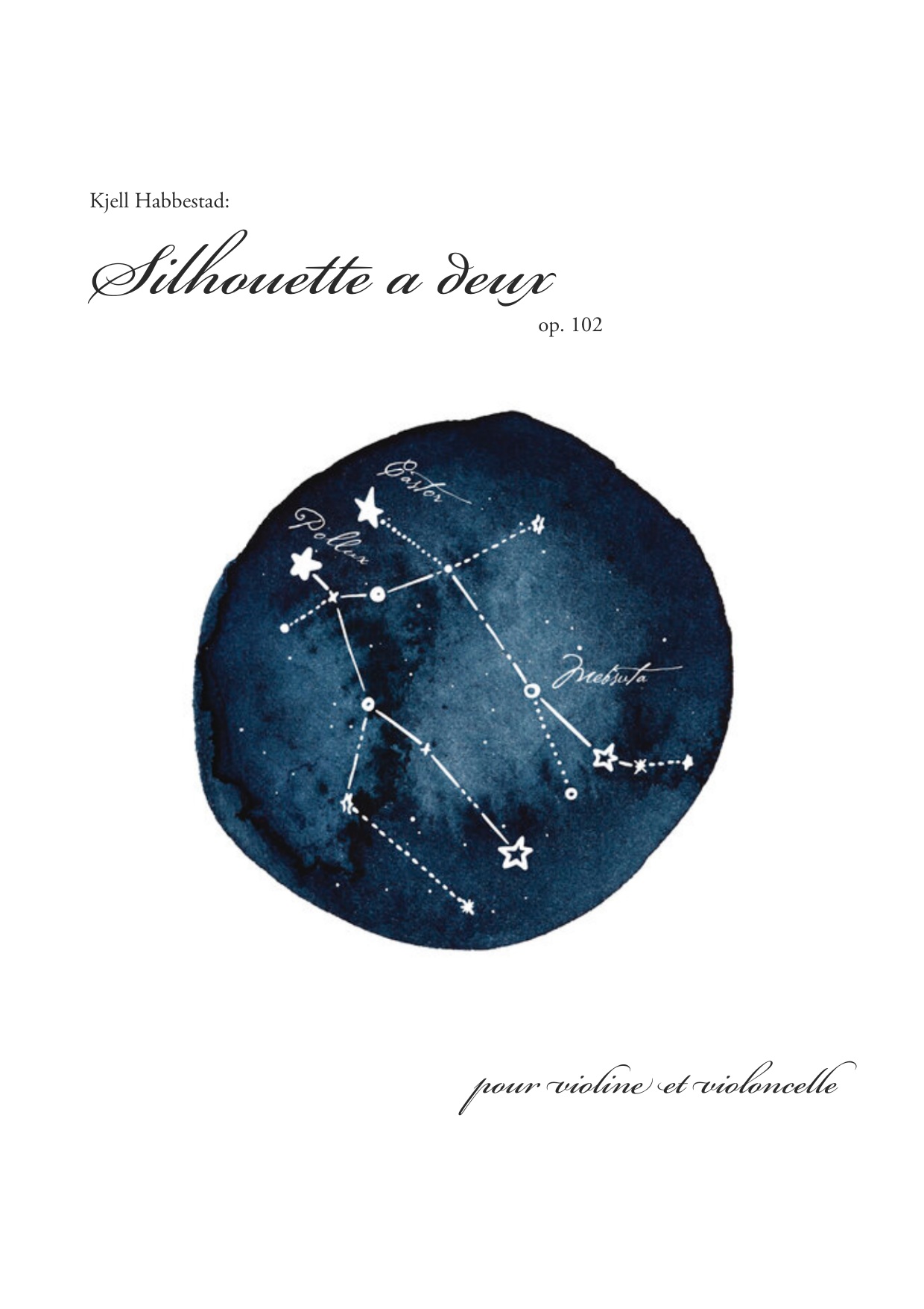 Silhouette a deux - Pour violine et violoncello, , op. 102