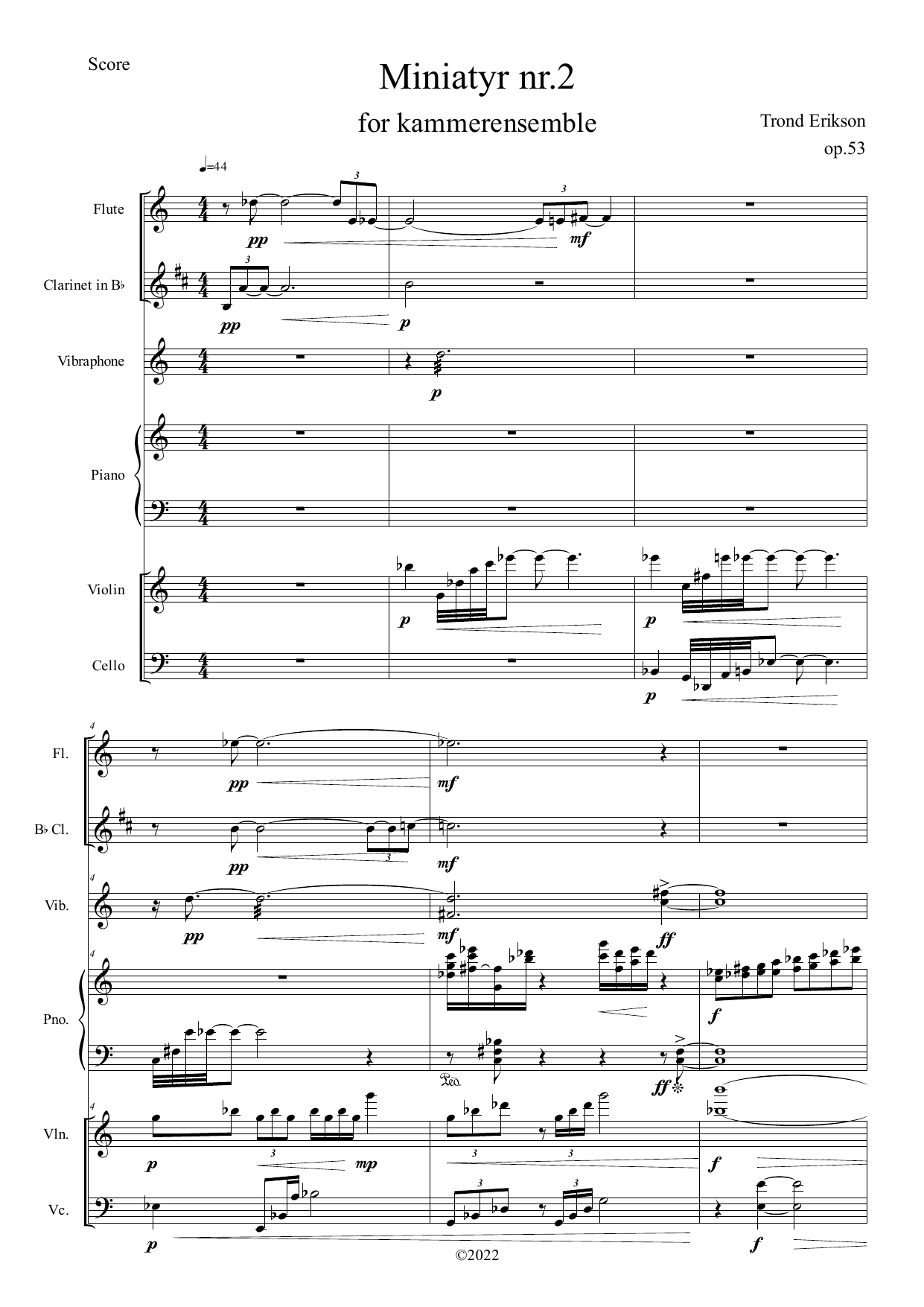 3 miniatyrer i KammerKlang, op. 53 - Image 7