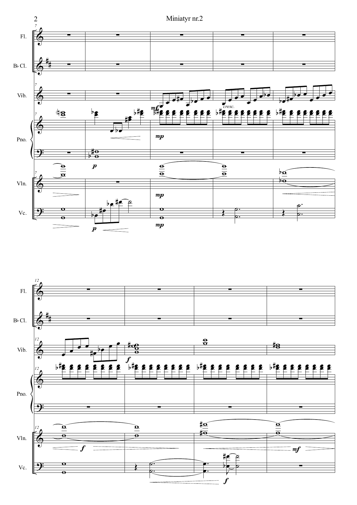 3 miniatyrer i KammerKlang, op. 53 - Image 8