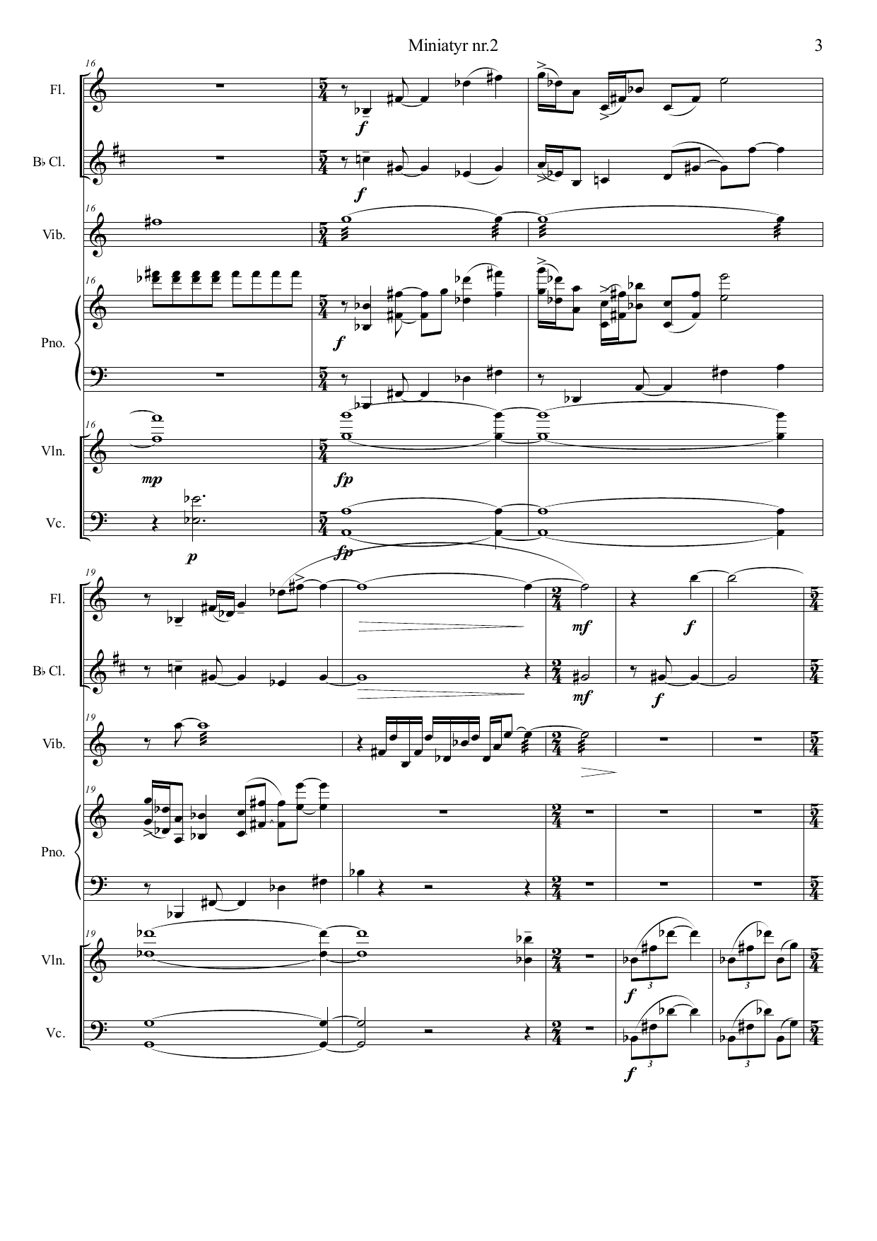 3 miniatyrer i KammerKlang, op. 53 - Image 9