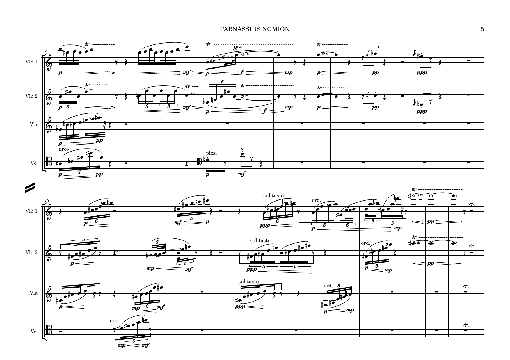 Parnassius Nomion - String Quartet - Bilde 5