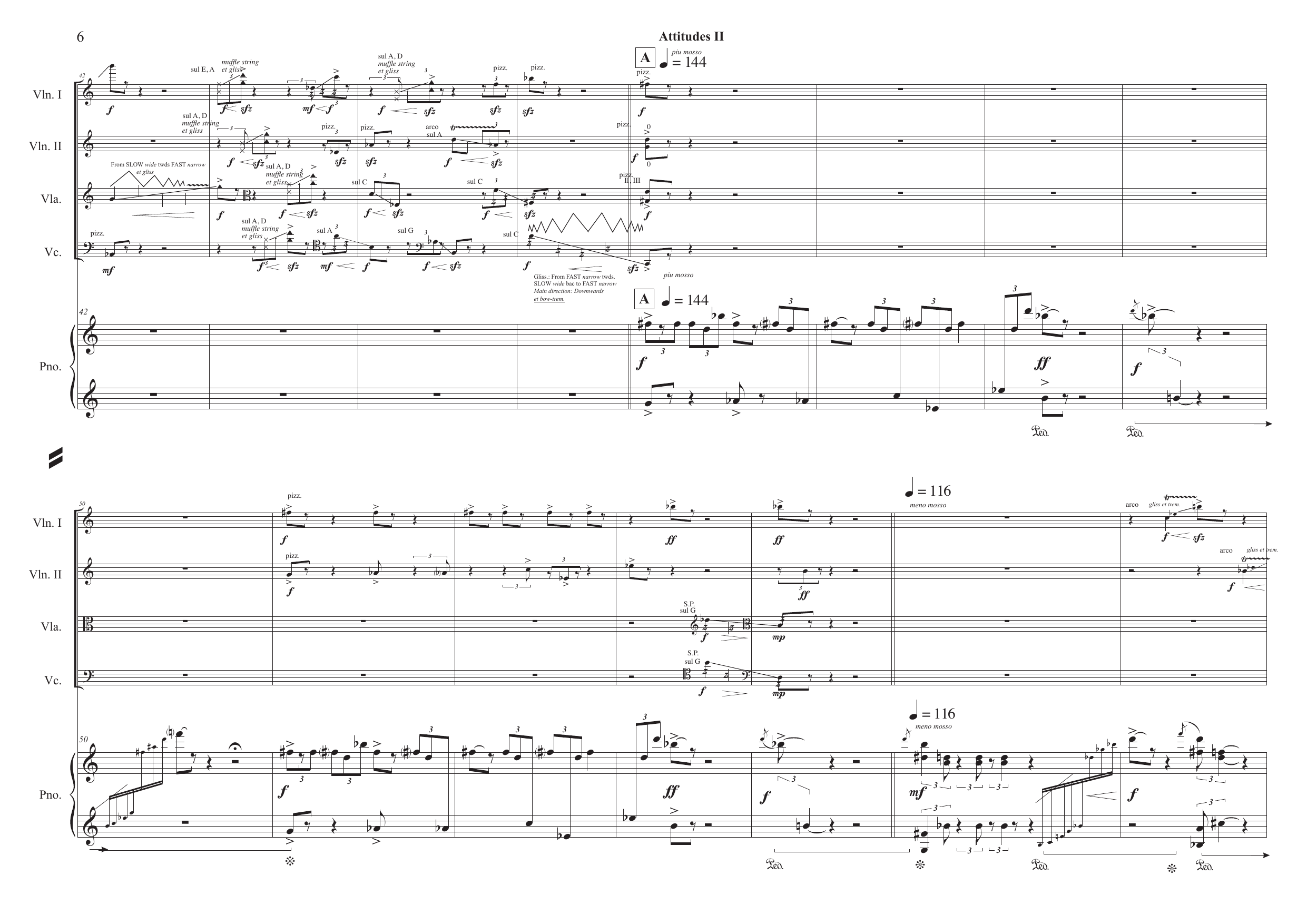 Attitudes - Version for piano quintet and actor/actress - Image 6