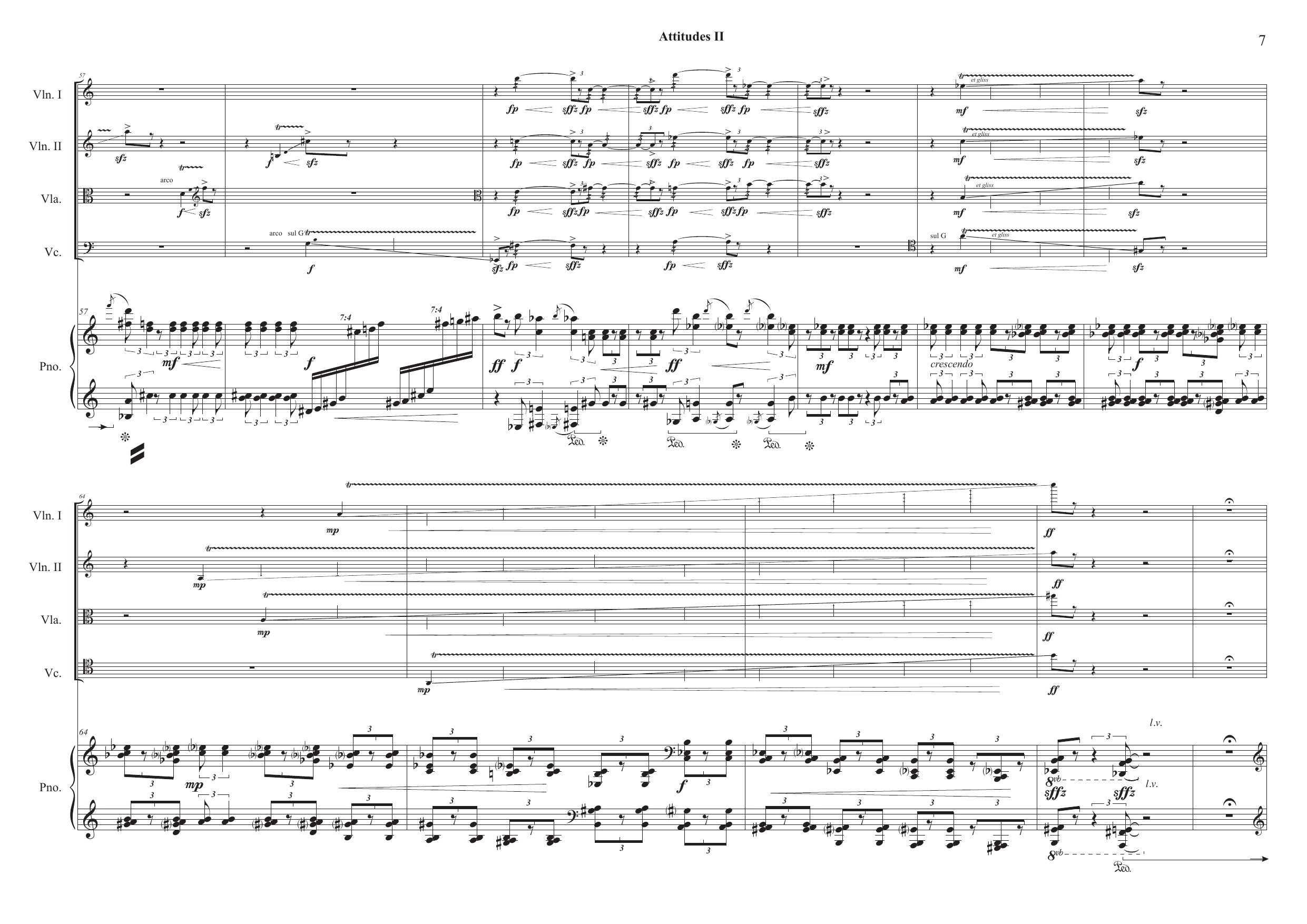 Attitudes - Version for piano quintet and actor/actress - Image 7