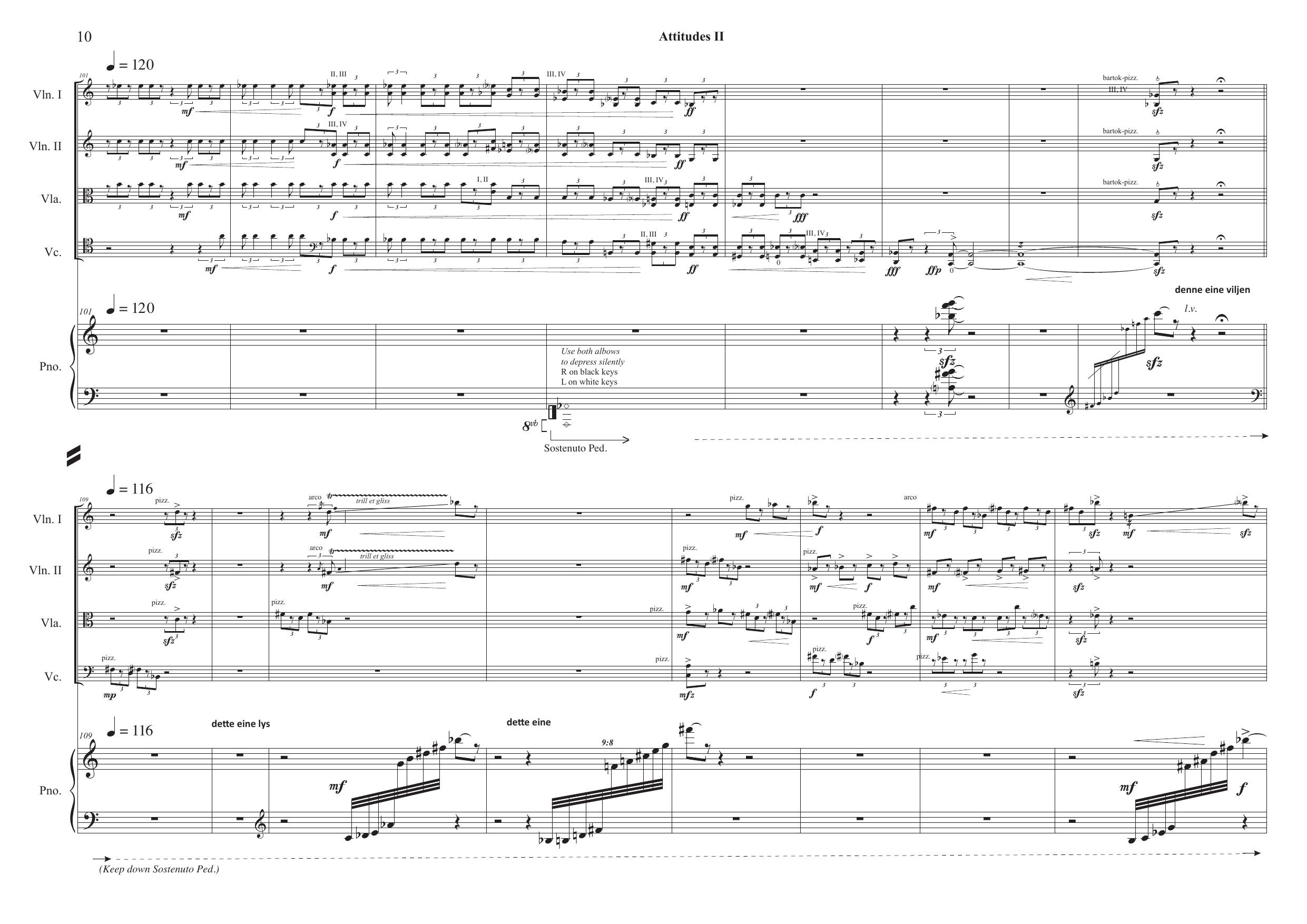 Attitudes - Version for piano quintet and actor/actress - Image 10
