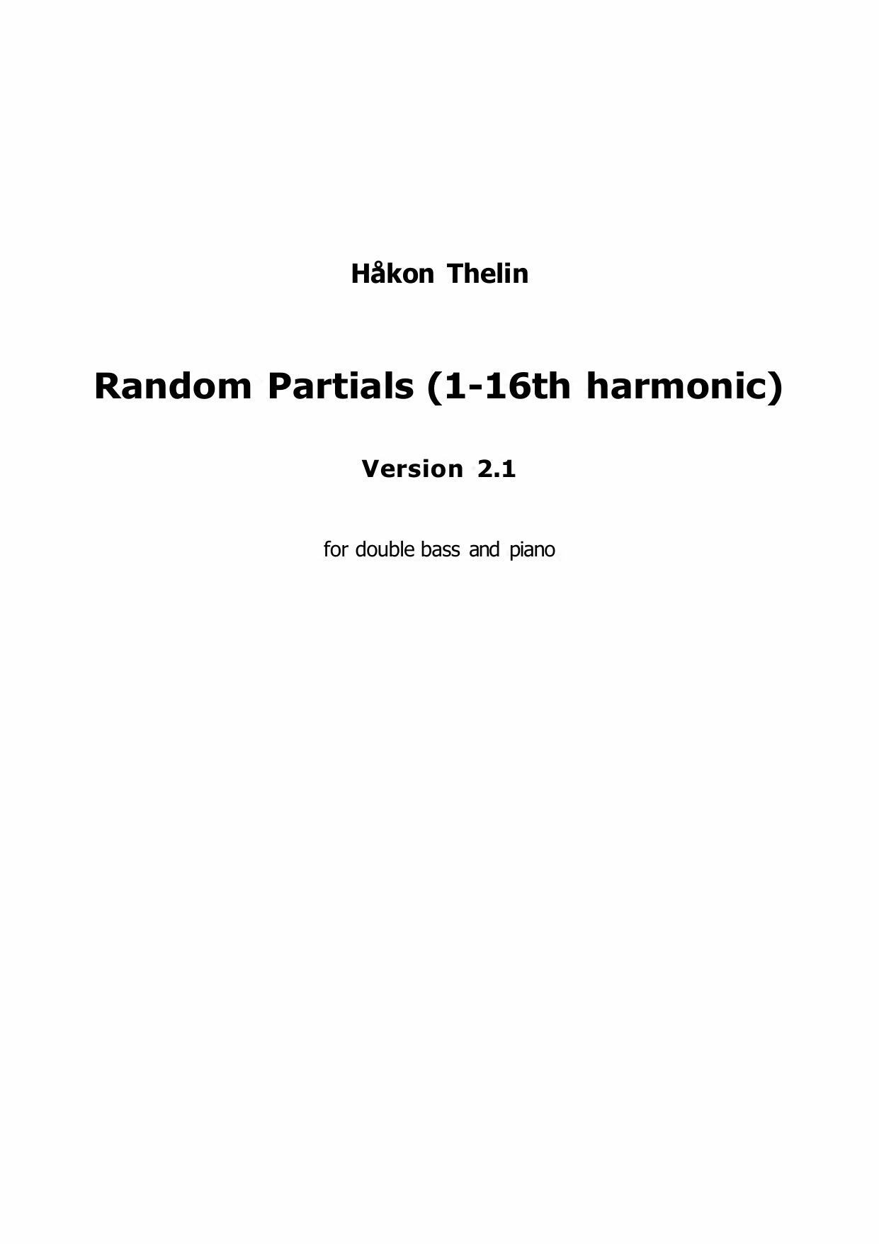 Random Partials (1-16th harmonic) - Version 2.I