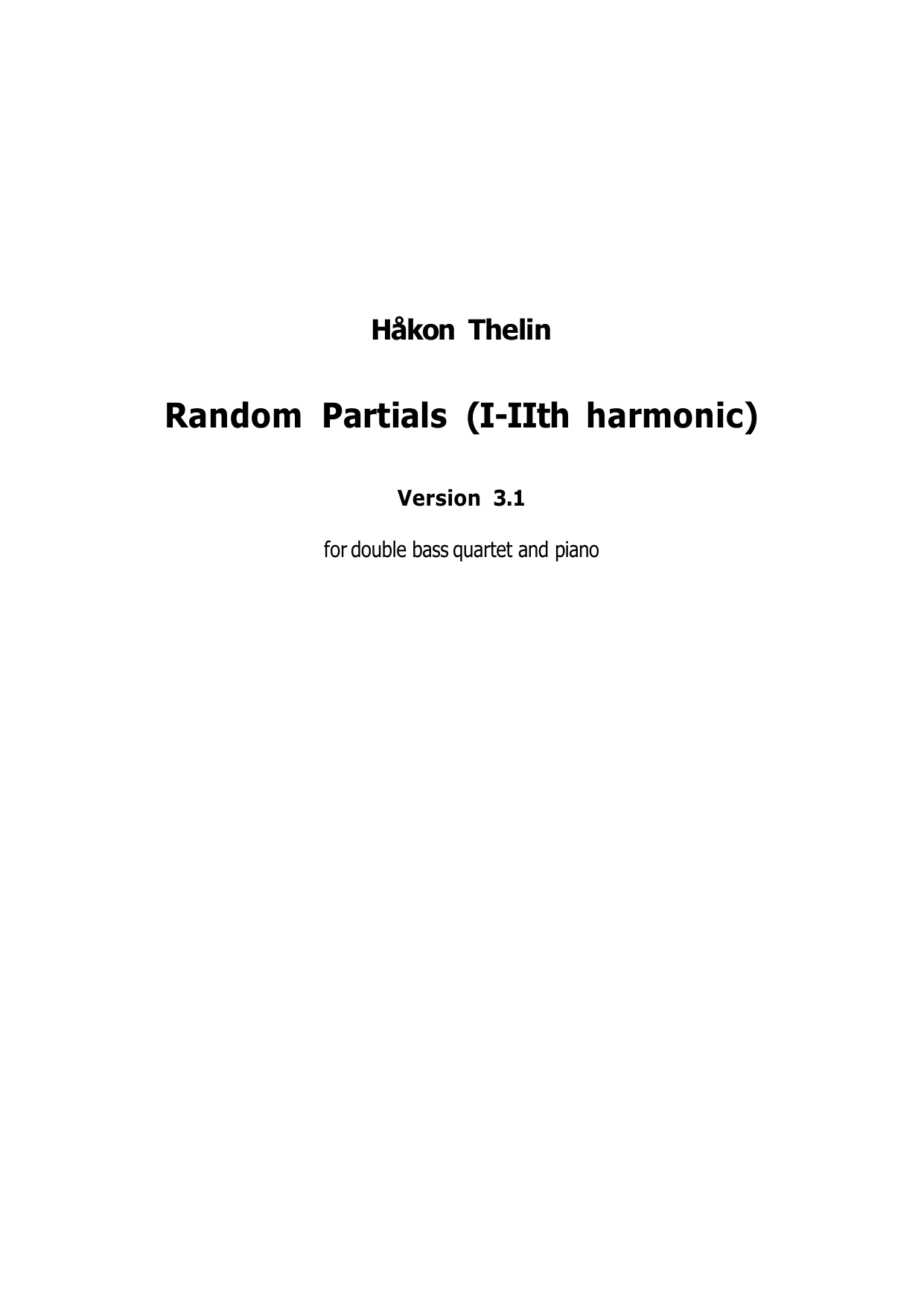 Random Partials (1-11th harmonic) - Version 3.I