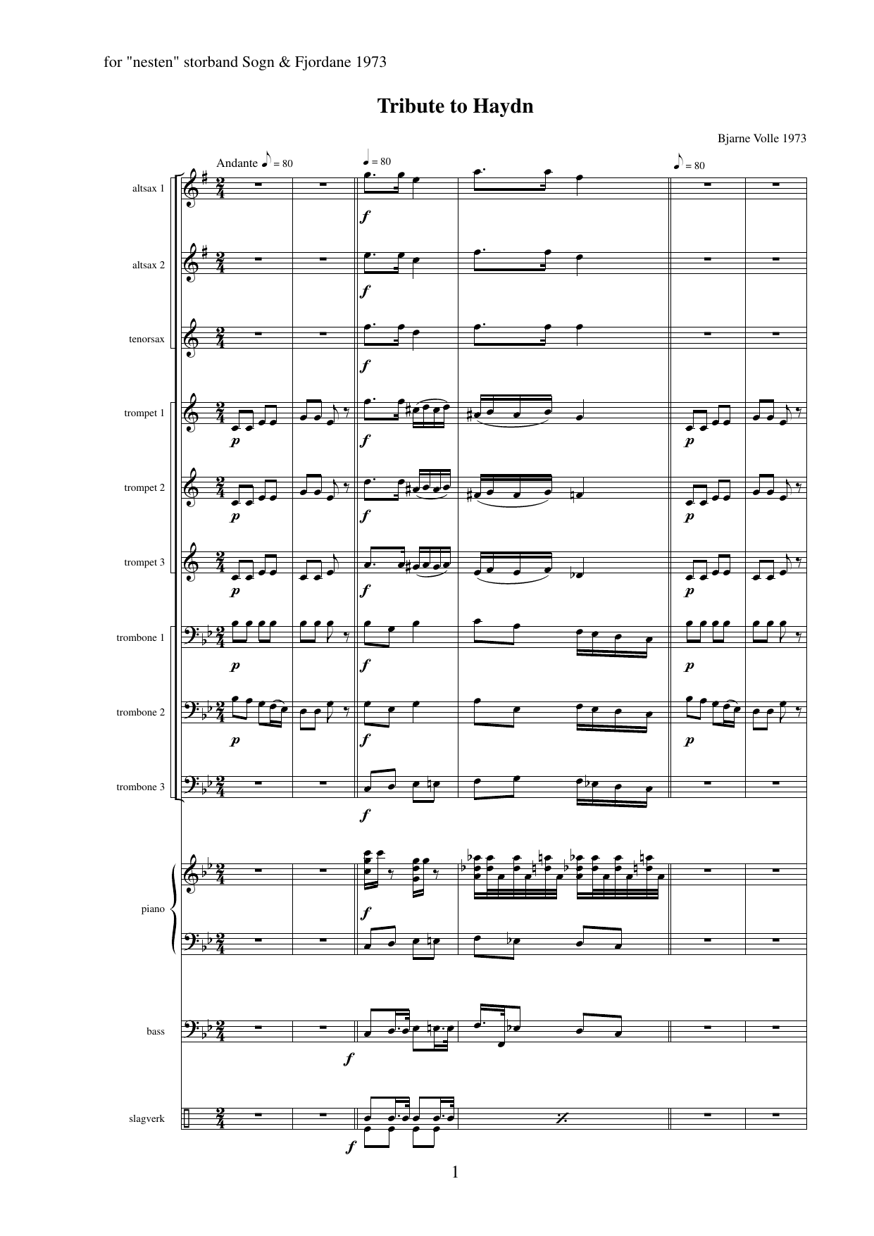Tribute to Haydn