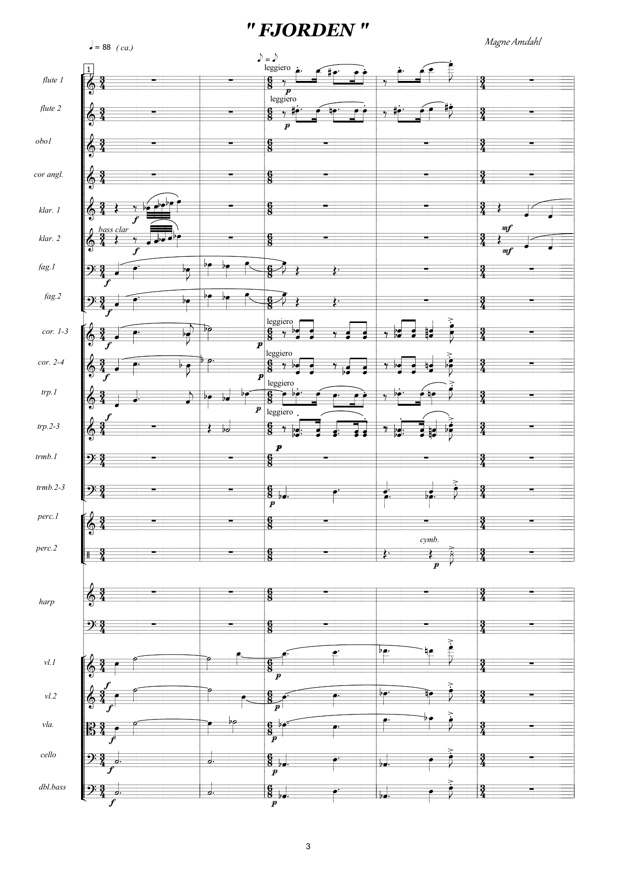 Asur-blå suite for orkester - Image 3