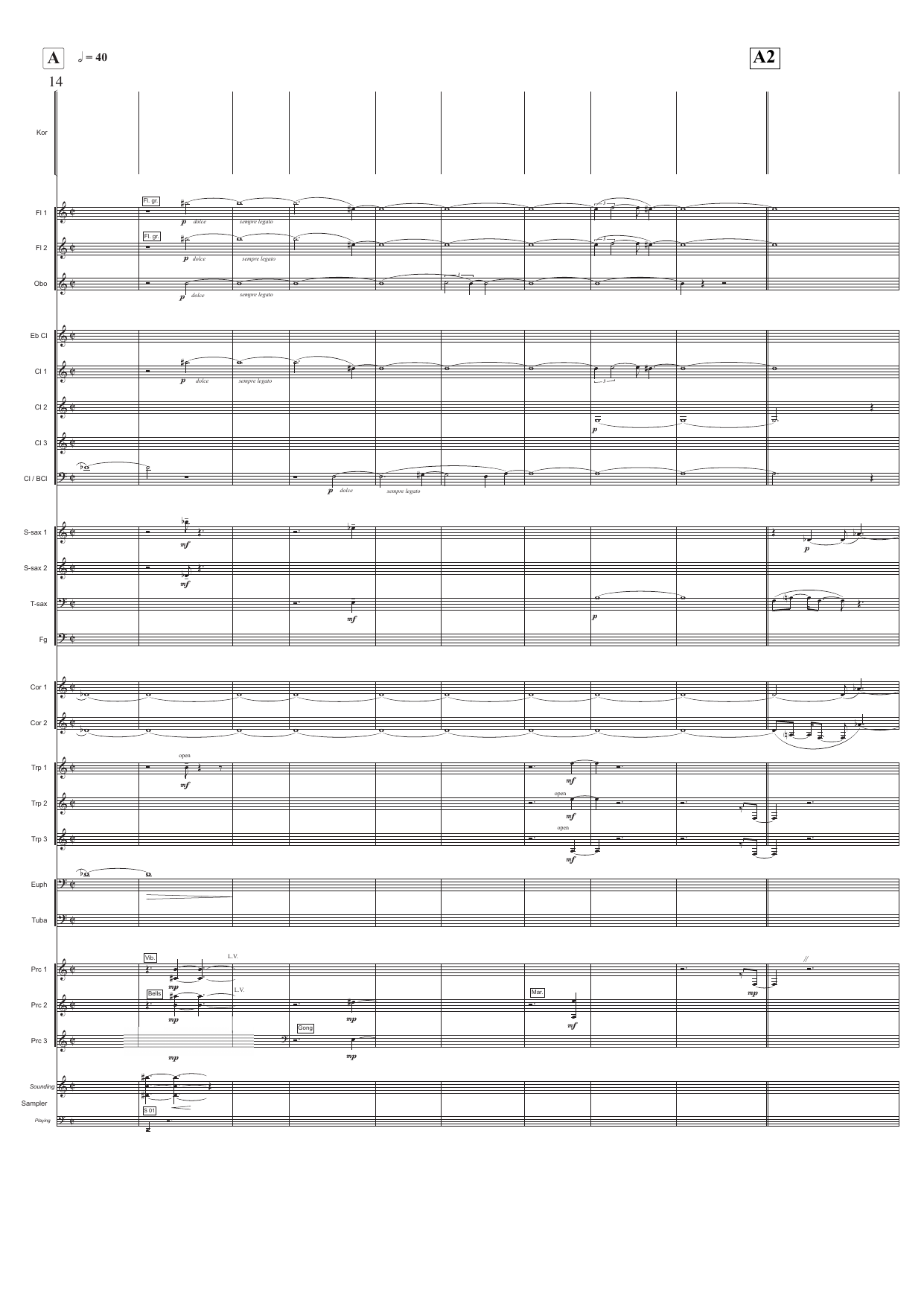 Sonetto - Parafrase for kor og blåseensemble over Michelangelos Sonetto no. 76 og Fartein Valens "Sonetto di Michelangelo" op. 17. nr. 1 - Image 4