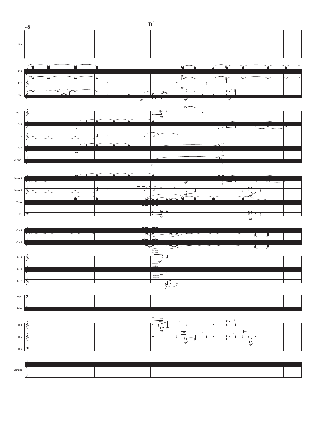 Sonetto - Parafrase for kor og blåseensemble over Michelangelos Sonetto no. 76 og Fartein Valens "Sonetto di Michelangelo" op. 17. nr. 1 - Image 8