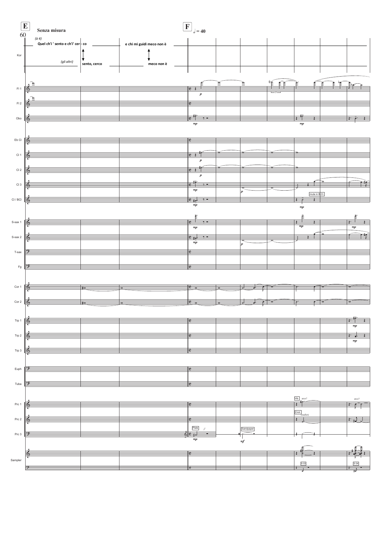 Sonetto - Parafrase for kor og blåseensemble over Michelangelos Sonetto no. 76 og Fartein Valens "Sonetto di Michelangelo" op. 17. nr. 1 - Image 9